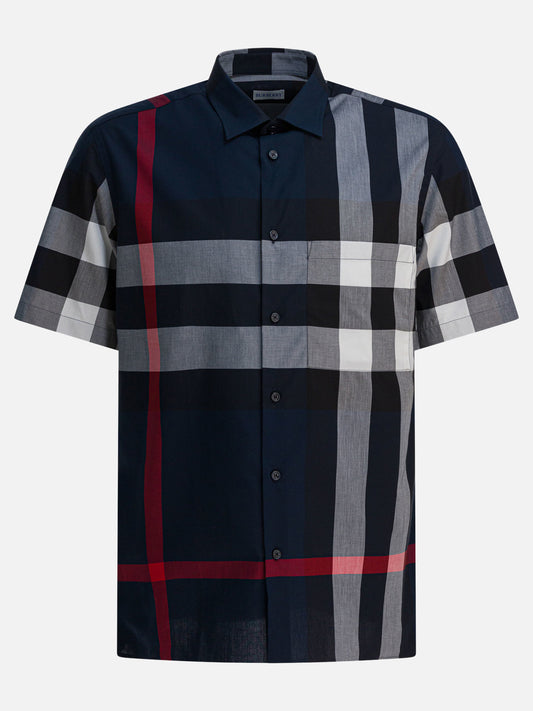 Camicie casual Check  Blu - Burberry Uomo | PDP | VIETTI Online Store 

