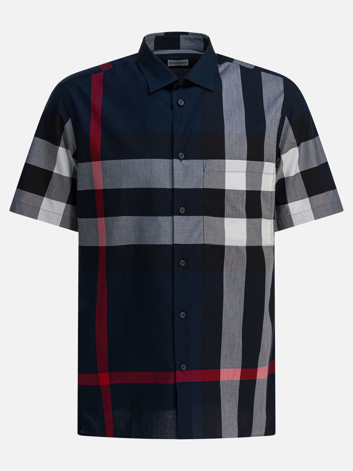 Burberry "Check" Cotton shirt Blue