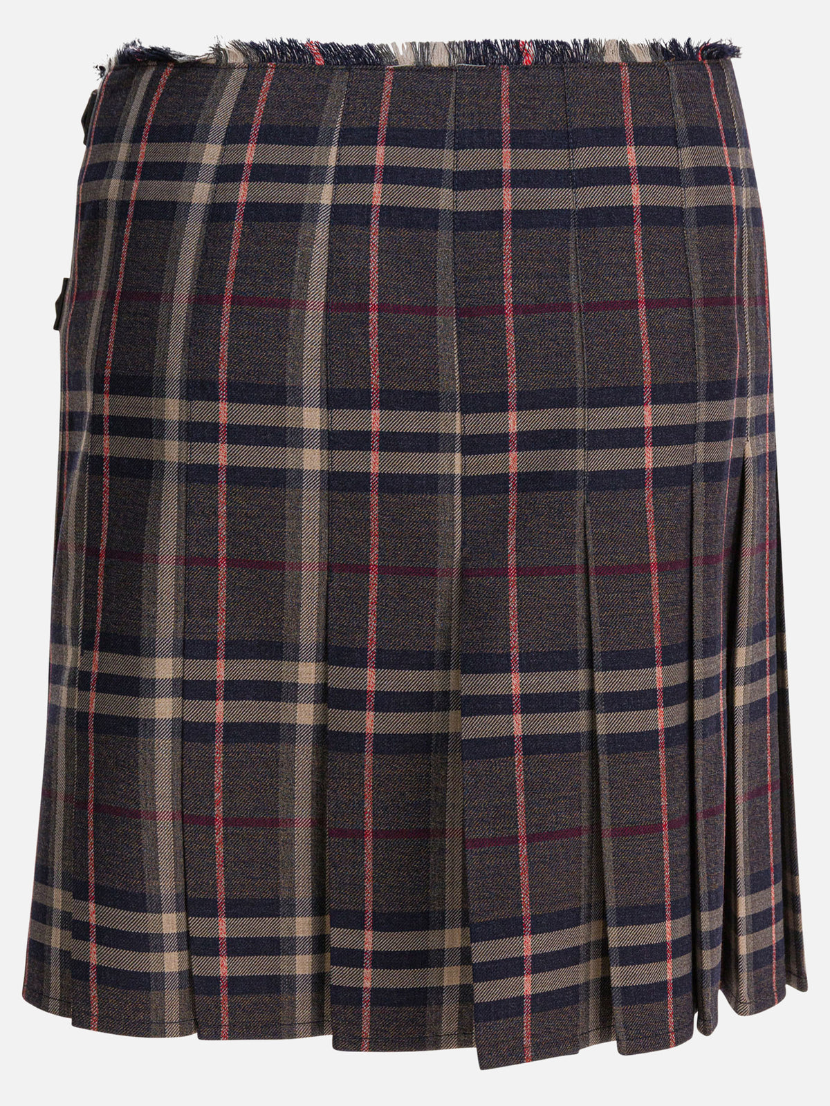 Burberry "Check" Wool mini kilt Black - VIETTI