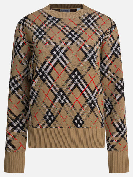 Burberry Wool blend crew neck sweater 8110514 Beige - Women