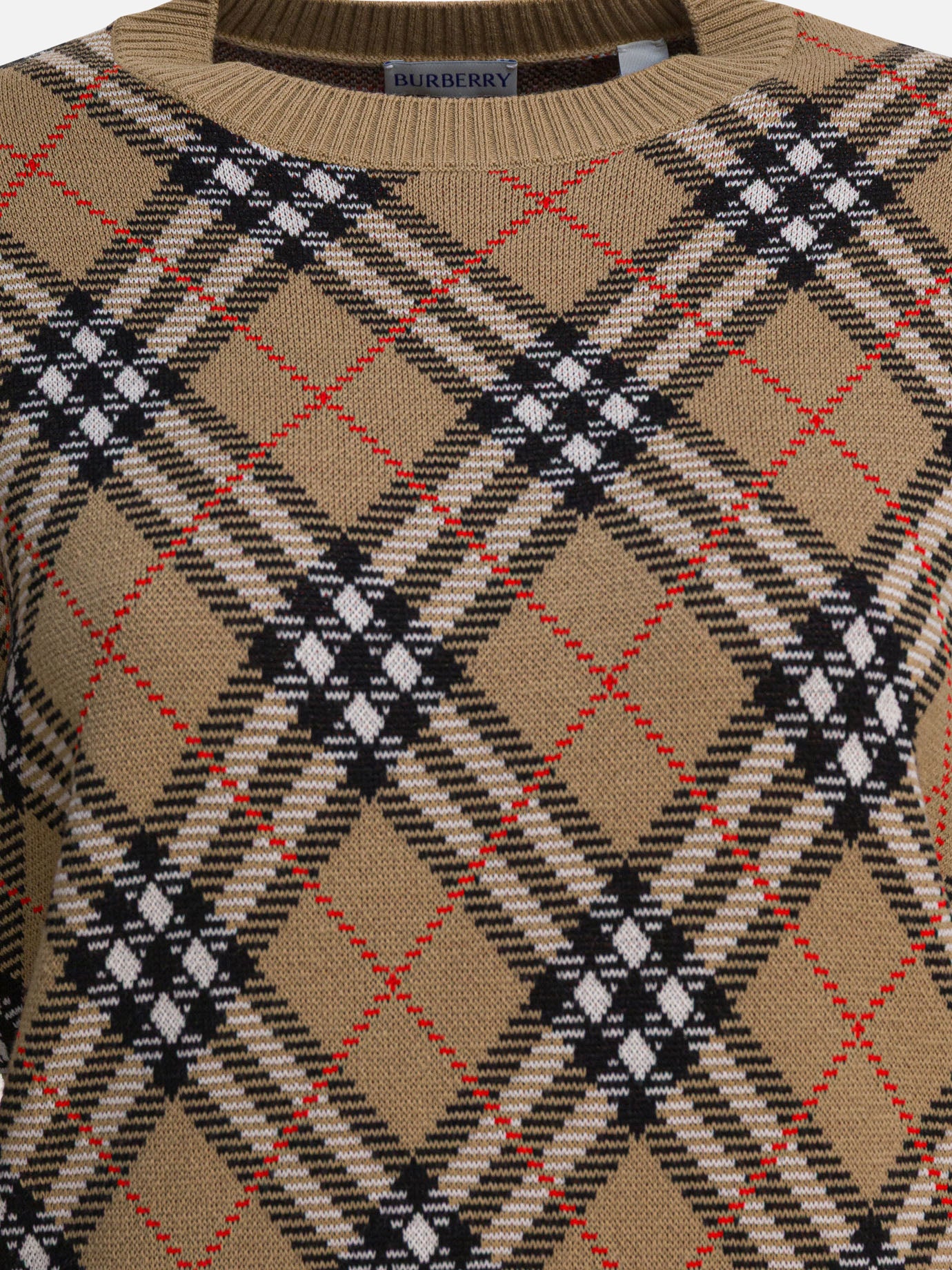 Burberry Wool blend crew neck sweater 8110514 Beige - Women