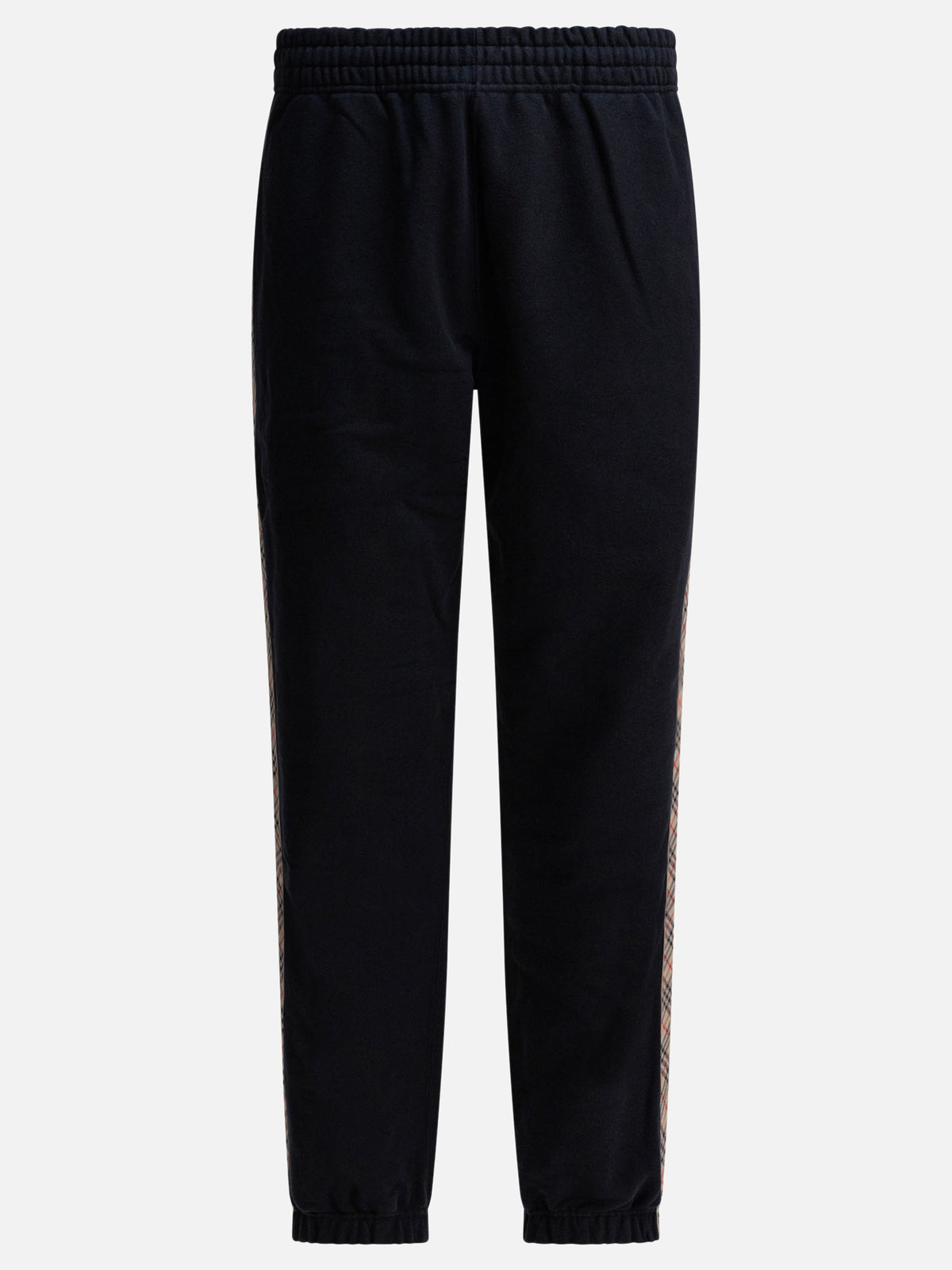 Burberry Trousers with Check trim Black