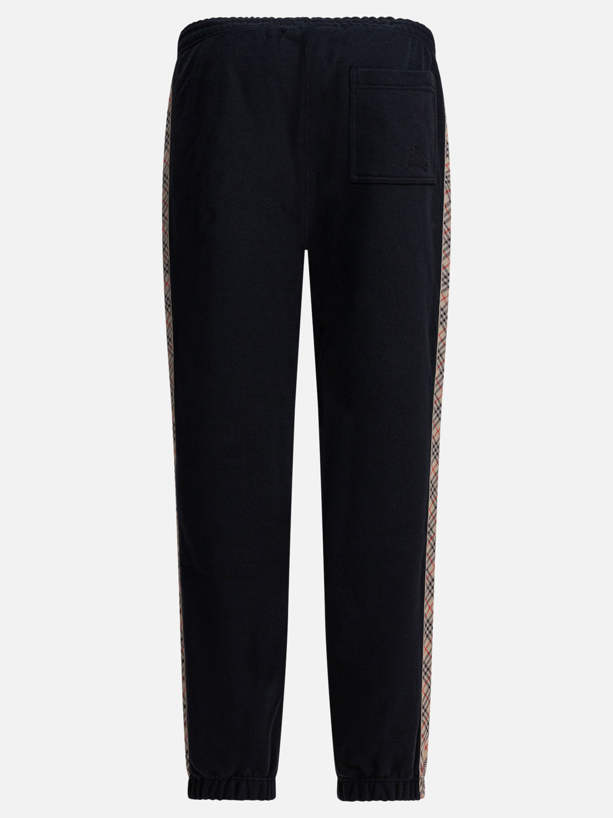 Burberry Trousers with Check trim Black