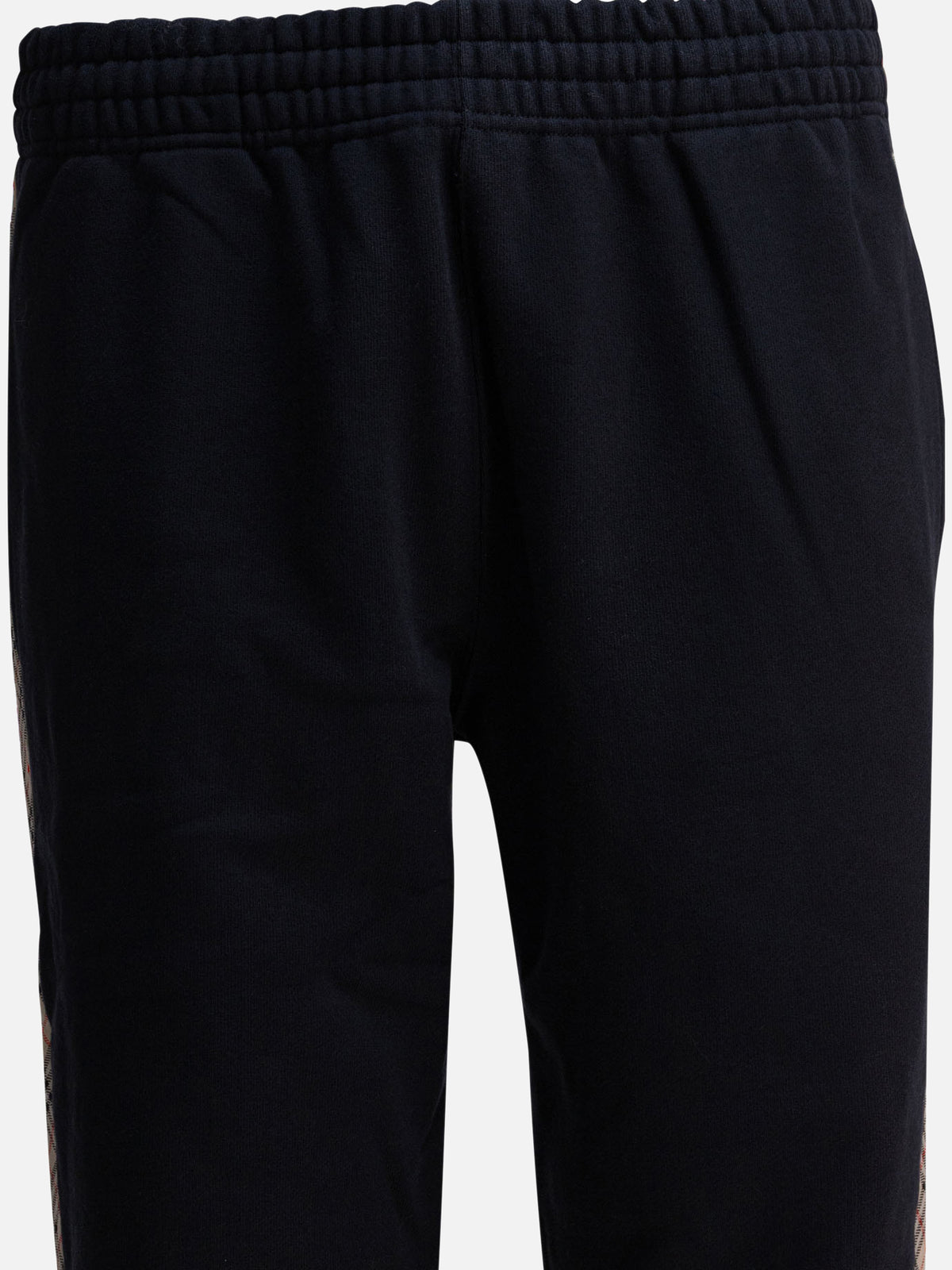 Burberry Trousers with Check trim Black