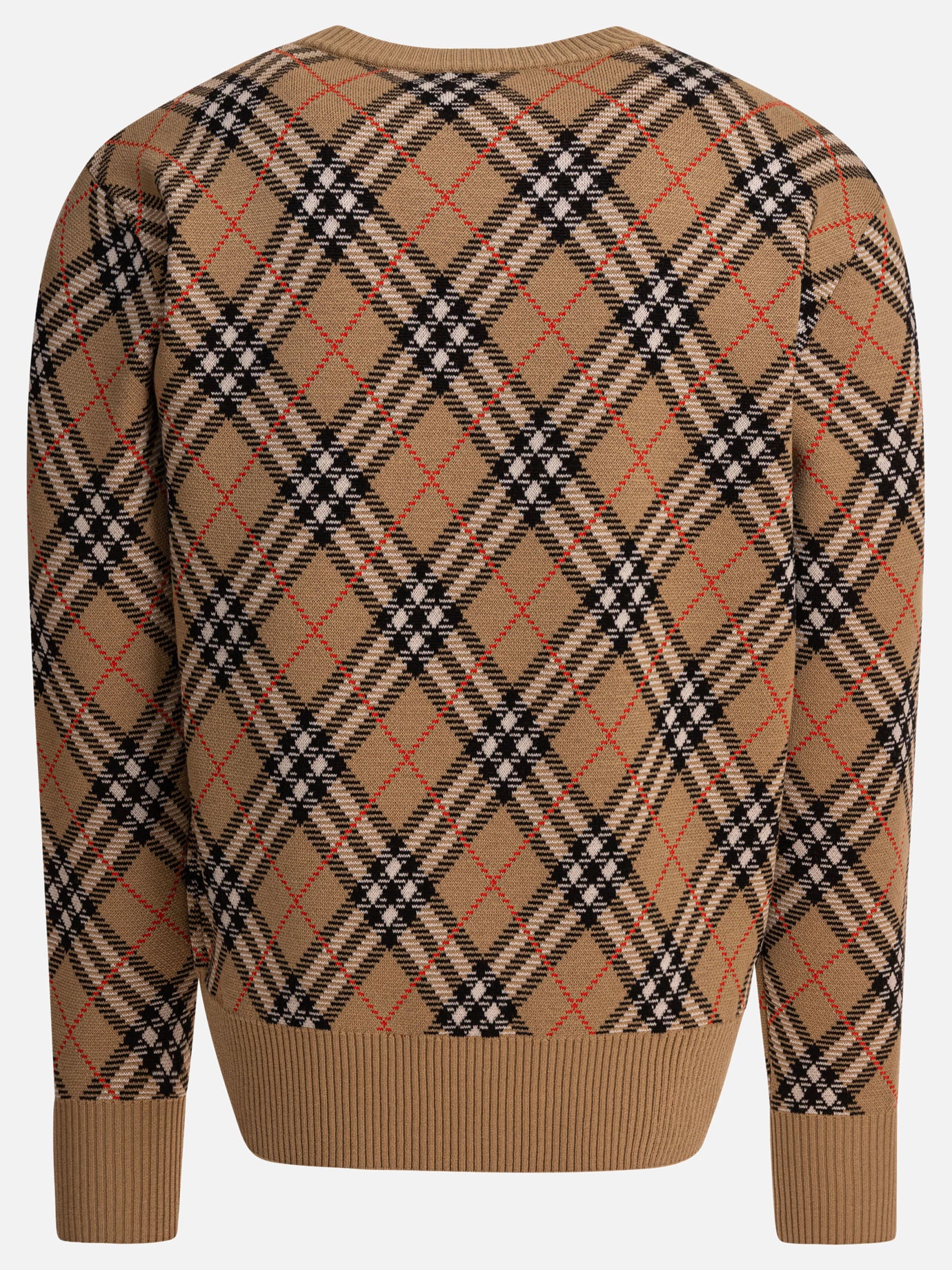 Maglioni girocollo Check  Beige - Burberry Uomo | PDP | VIETTI Online Store | thumbnail_2