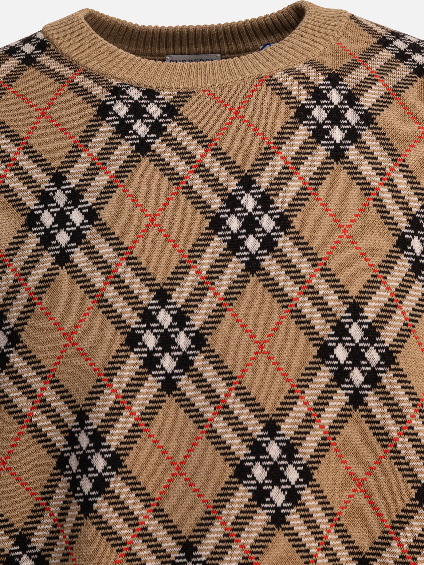 Maglioni girocollo Check  Beige - Burberry Uomo | PDP | VIETTI Online Store | thumbnail_3