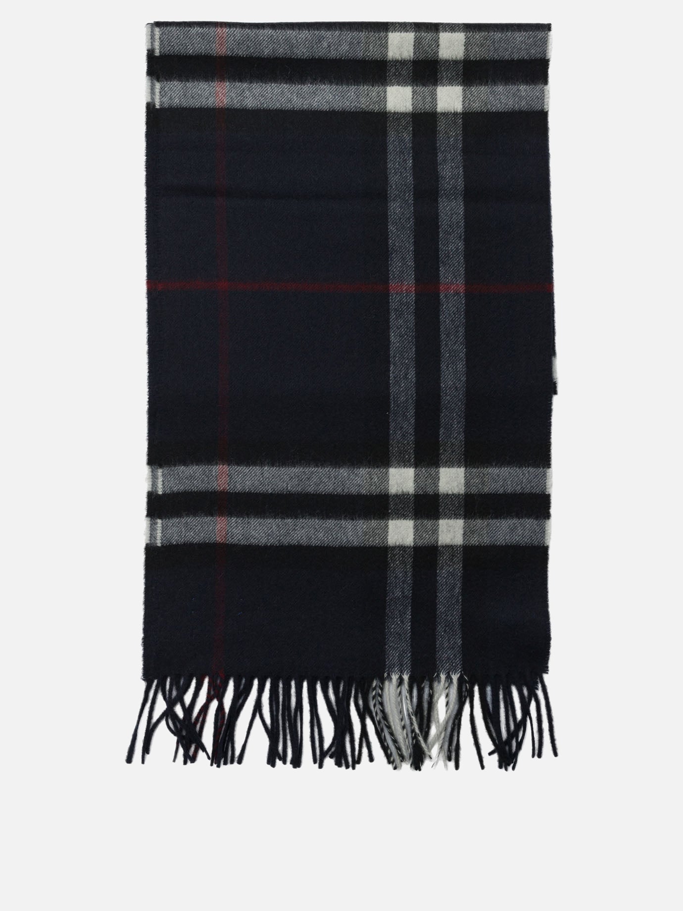 Fringed scarves 100%cashmere  Black - Burberry Men | PDP | VIETTI Online Store | thumbnail