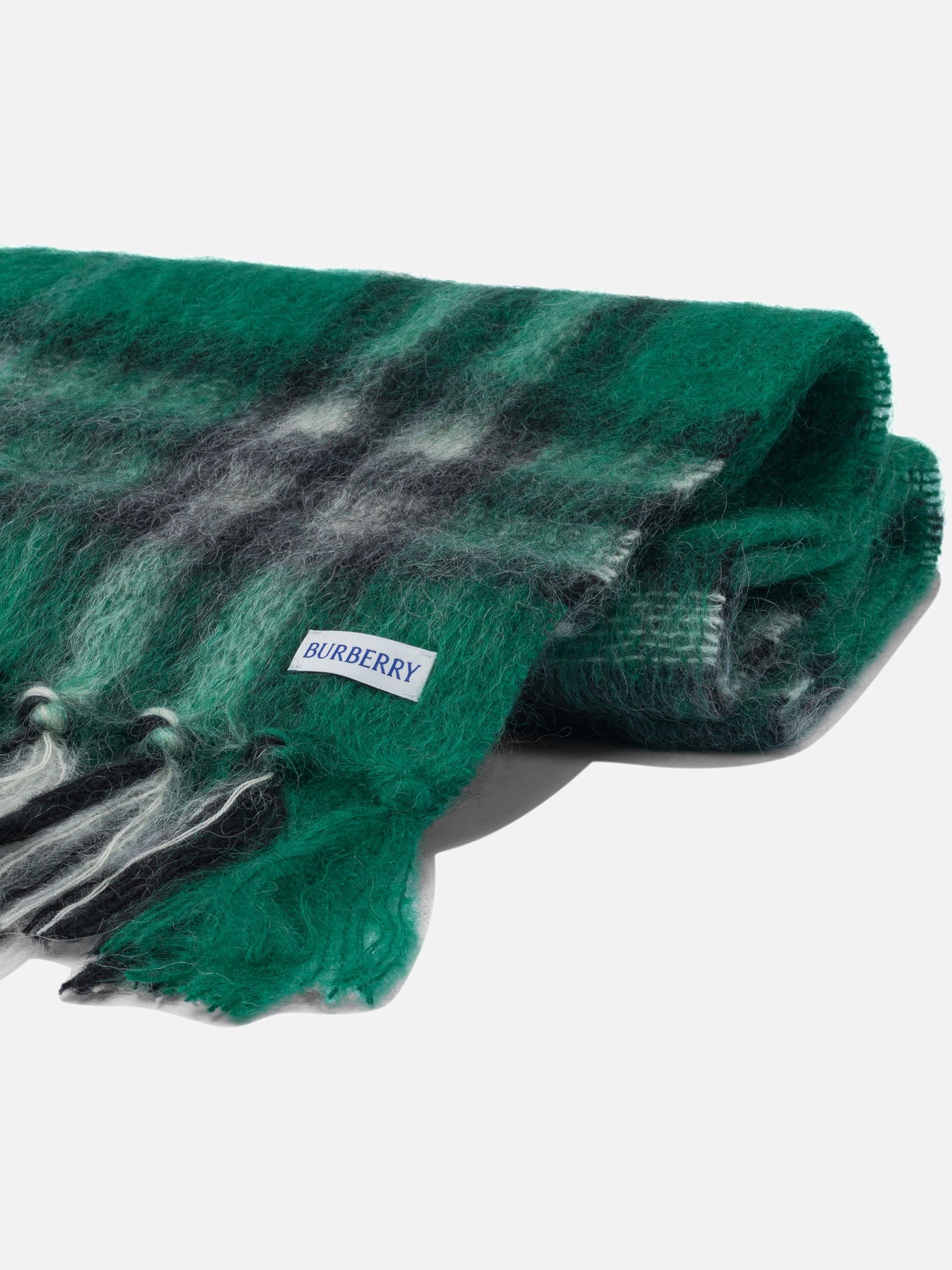Fringed scarves 100% cashmere  Green - Burberry Men | PDP | VIETTI Online Store | Zoom-Modal_2
