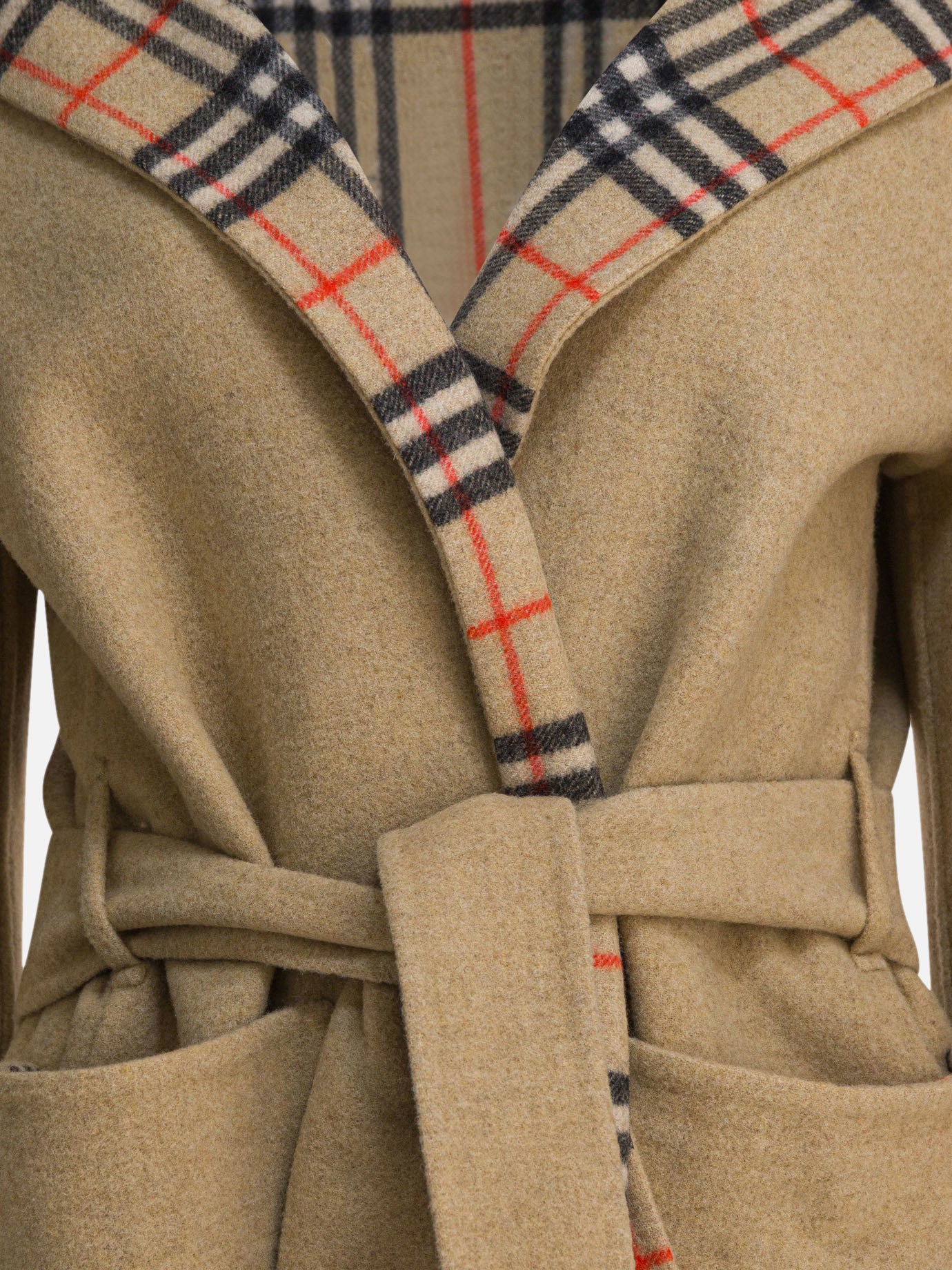 Burberry Reversible wool coat Beige - Women | VIETTI Online Store