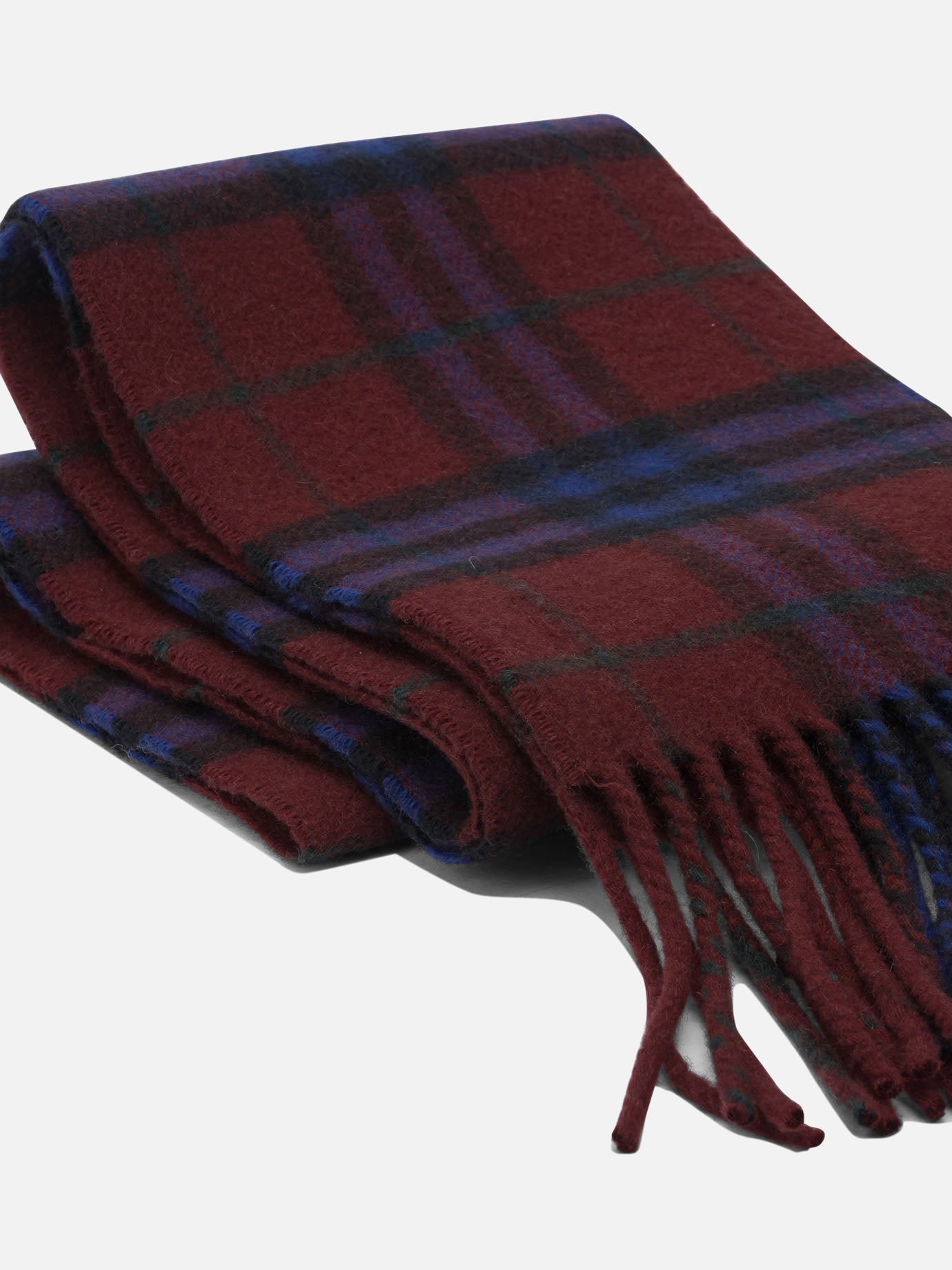 Fringed scarves 100% cashmere  Red - Burberry Women | PDP | VIETTI Online Store | Zoom-Modal_2
