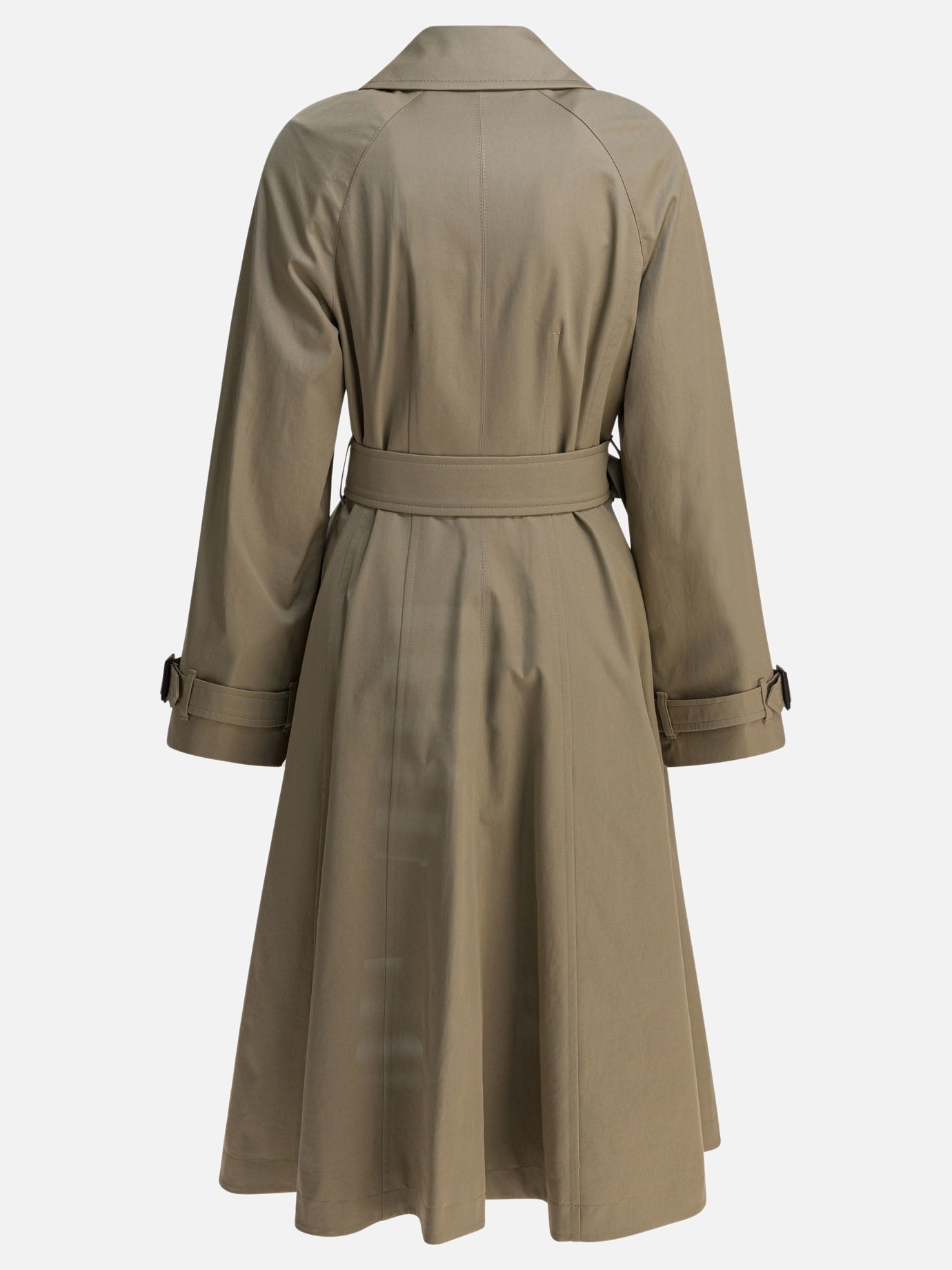 【l'aubeblanc】Belted Flare Trench coat Belted Flare Trench coat[Black] – L'AUBE BLANC