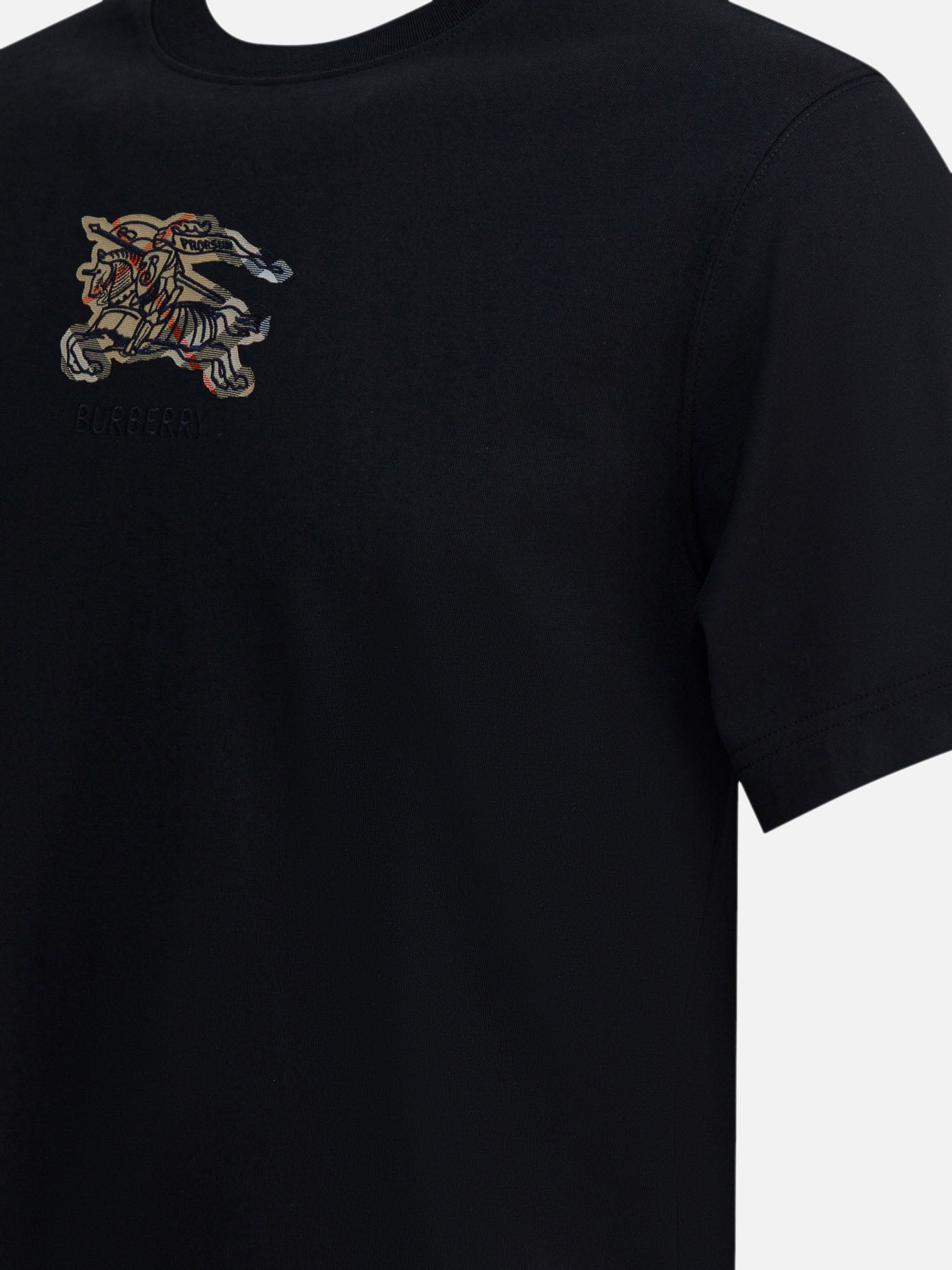 Round neck t-shirts Logo  Black - Burberry Men | PDP | VIETTI Online Store | thumbnail_4