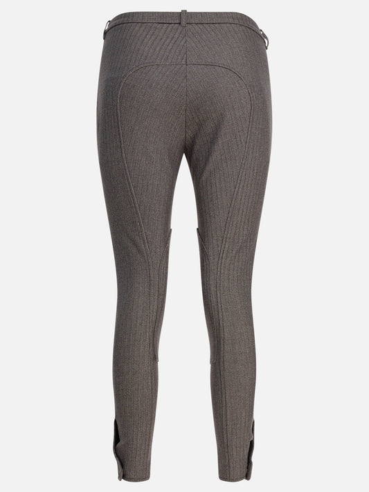 Pantaloni casual Herringbone  Marrone - Burberry Donna | PDP | VIETTI Online Store | 2
