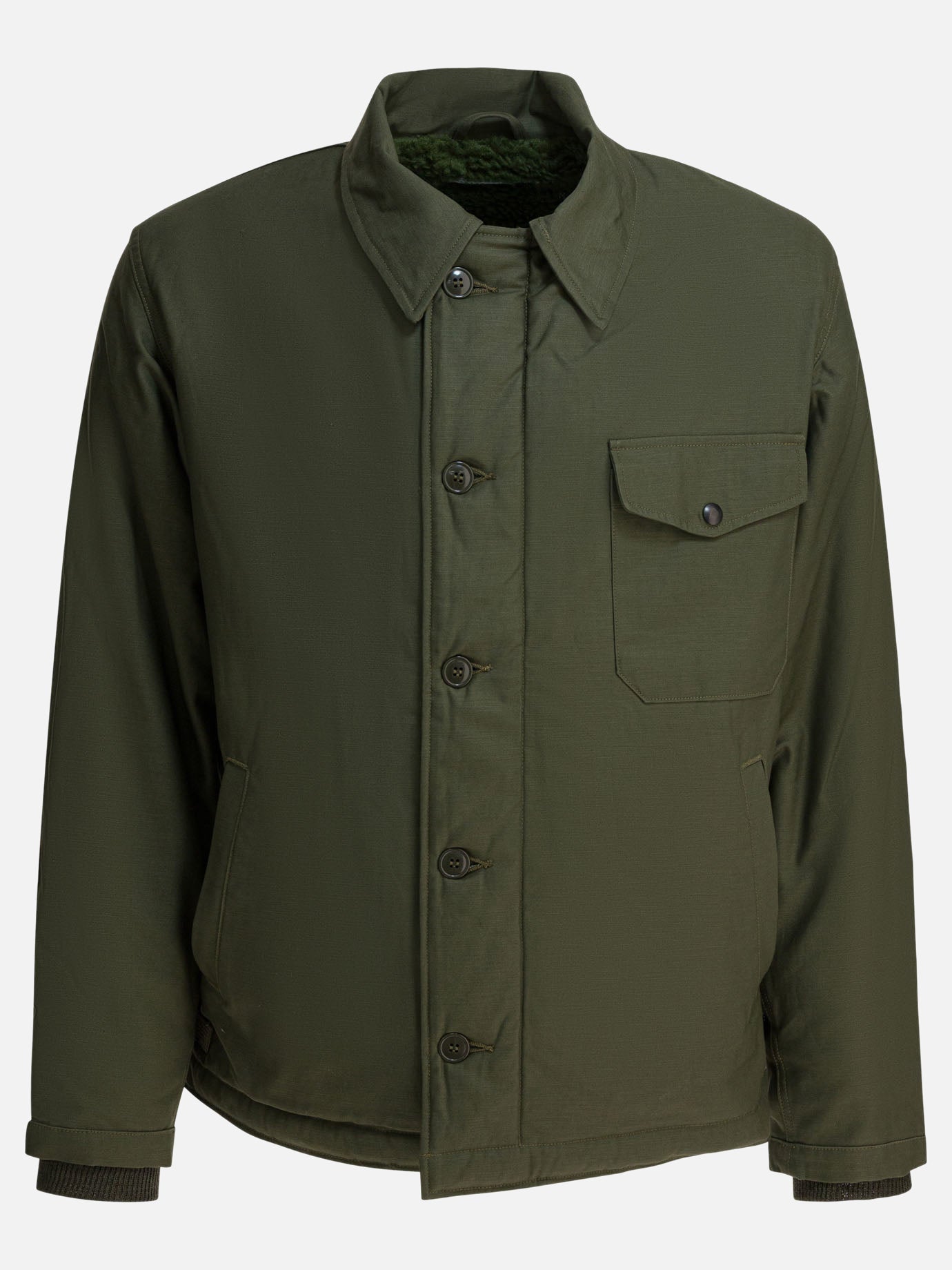 Parka Solid colour  Verde - Buzz Rickson's Uomo | PDP | VIETTI Online Store | thumbnail