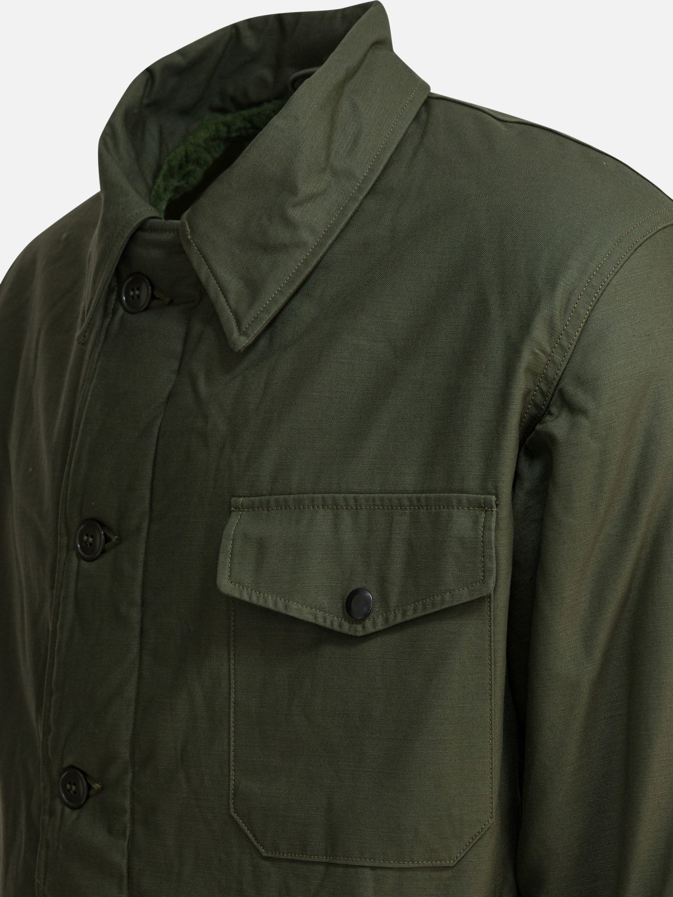 Parka Solid colour  Verde - Buzz Rickson's Uomo | PDP | VIETTI Online Store | Zoom-Modal_4
