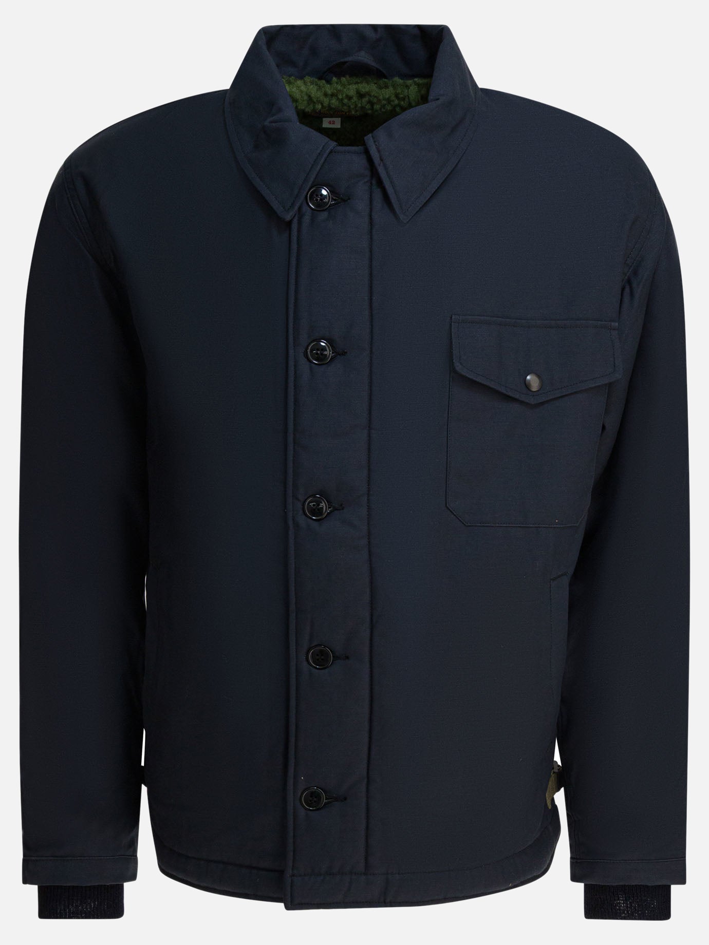 Quilted & Utility Jackets Solid colour  Blue - Buzz Rickson's Men | PDP | VIETTI Online Store | Zoom-Modal
