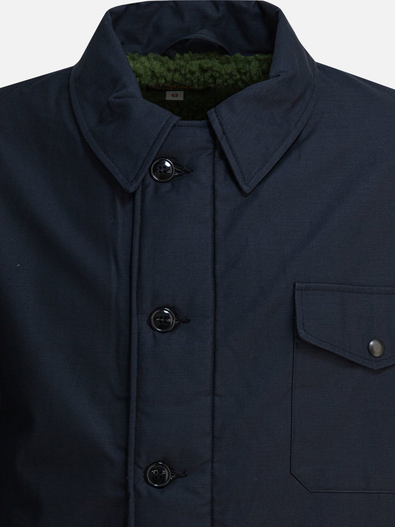 Quilted & Utility Jackets Solid colour  Blue - Buzz Rickson's Men | PDP | VIETTI Online Store | thumbnail_3