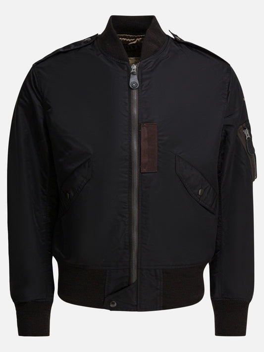 Bomber Solid colour  Nero - Buzz Rickson's Uomo | PDP | VIETTI Online Store 
