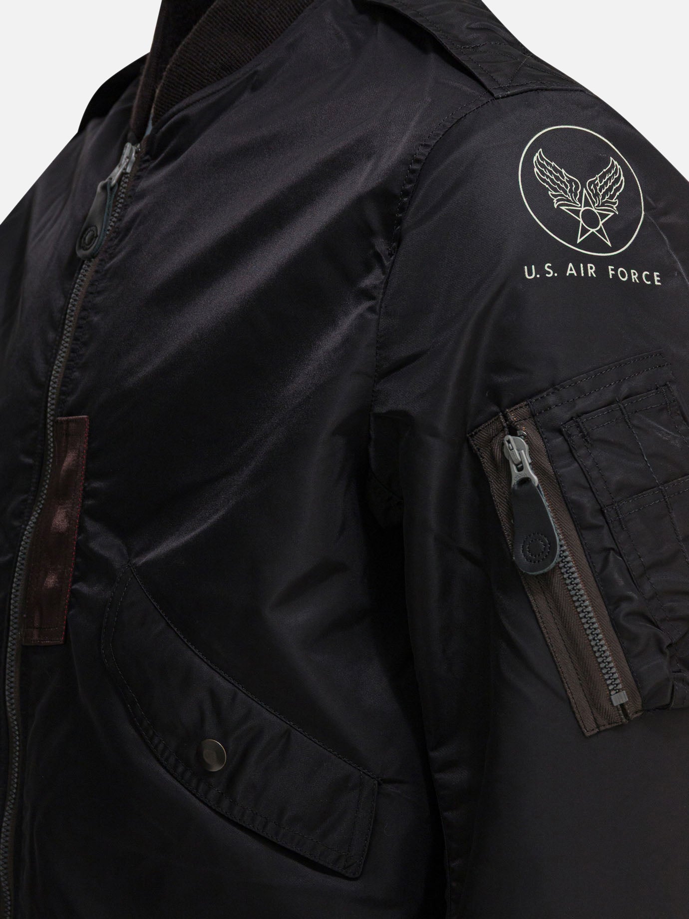 Bomber Solid colour  Nero - Buzz Rickson's Uomo | PDP | VIETTI Online Store | Zoom-Modal_3
