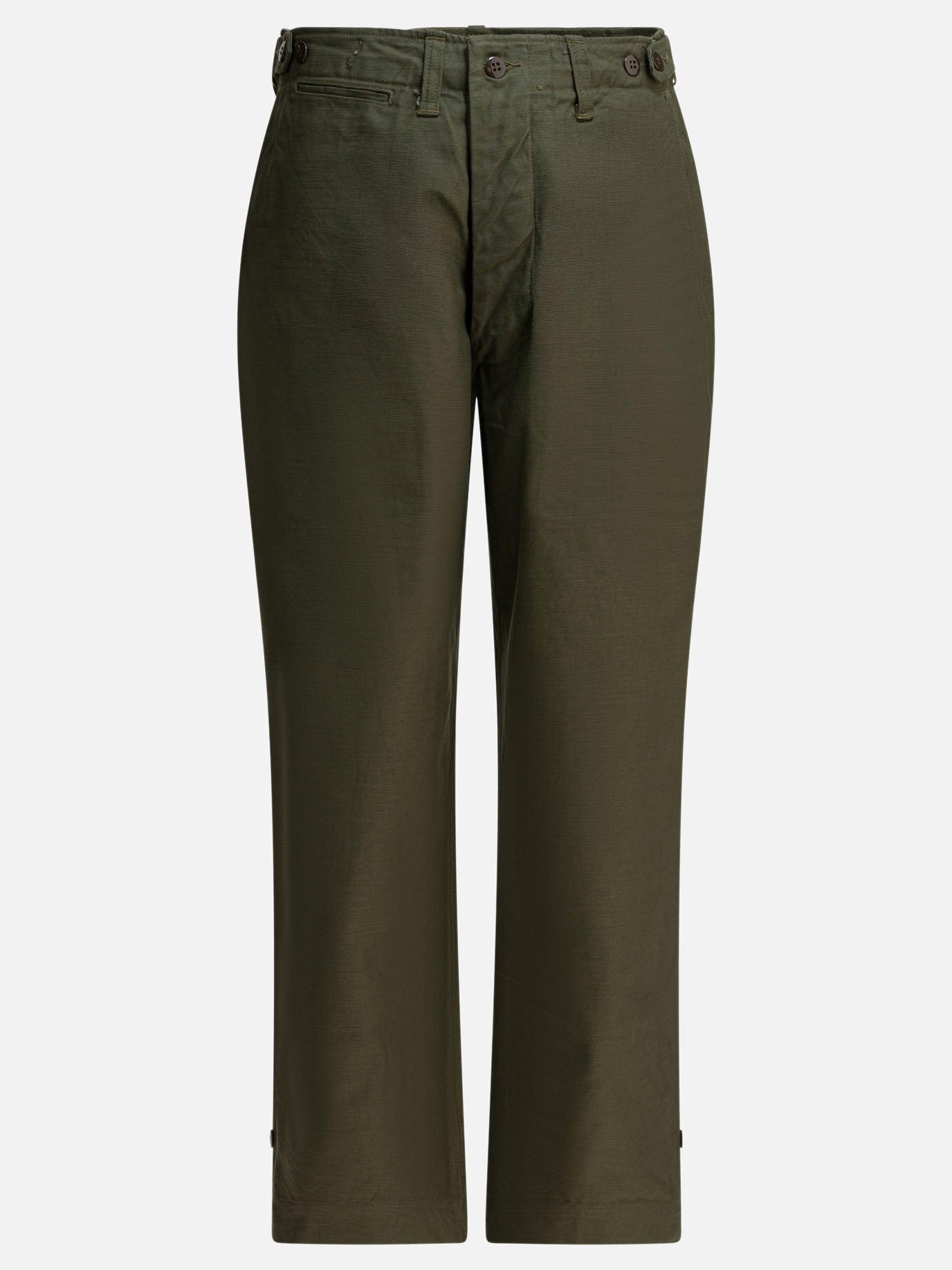 Pantaloni cargo & parachute Solid colour  Verde - Buzz Rickson's Uomo | PDP | VIETTI Online Store | thumbnail