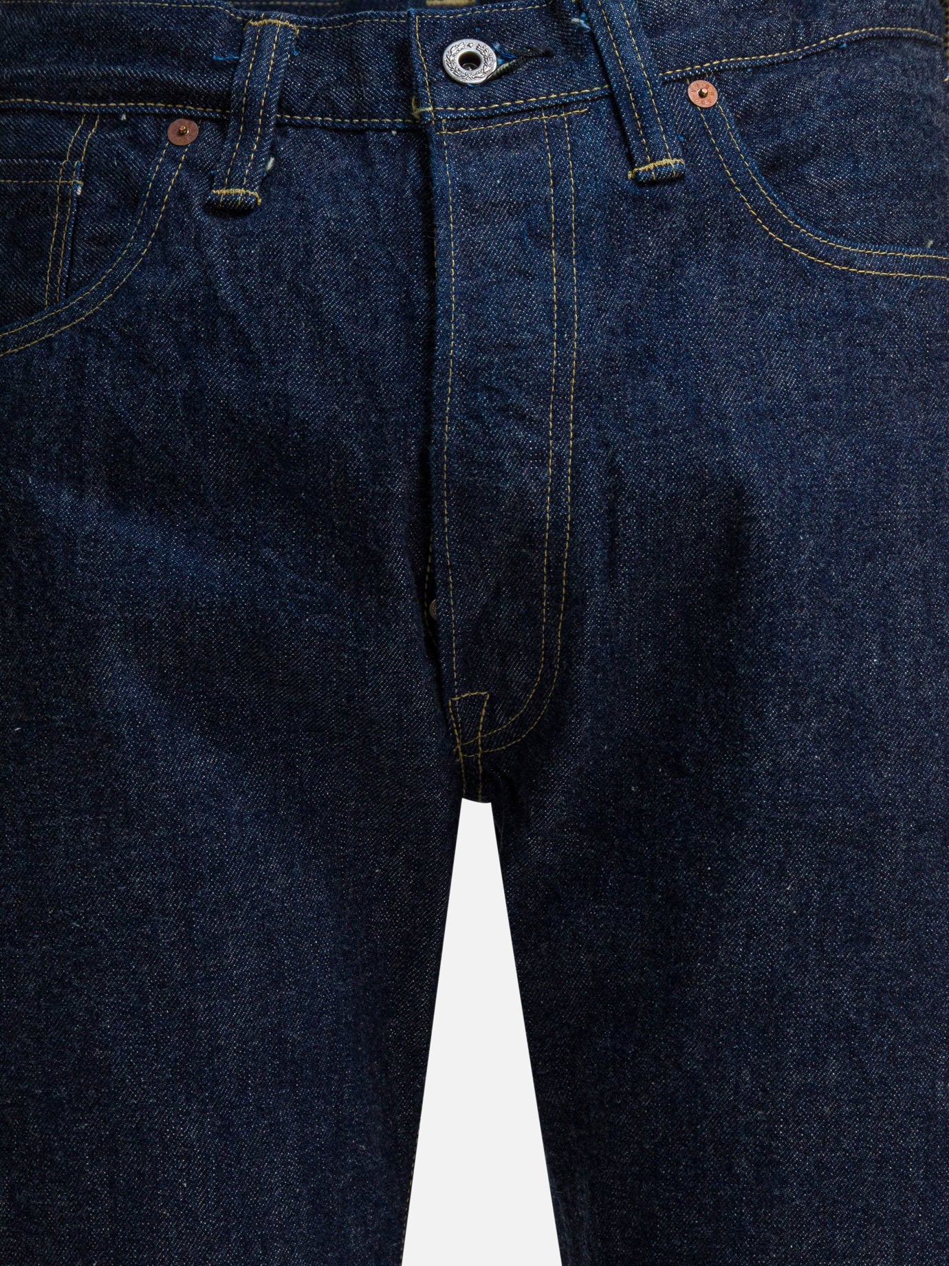 Jeans a gamba dritta Solid colour  Blu - Buzz Rickson's Uomo | PDP | VIETTI Online Store | Zoom-Modal_3

