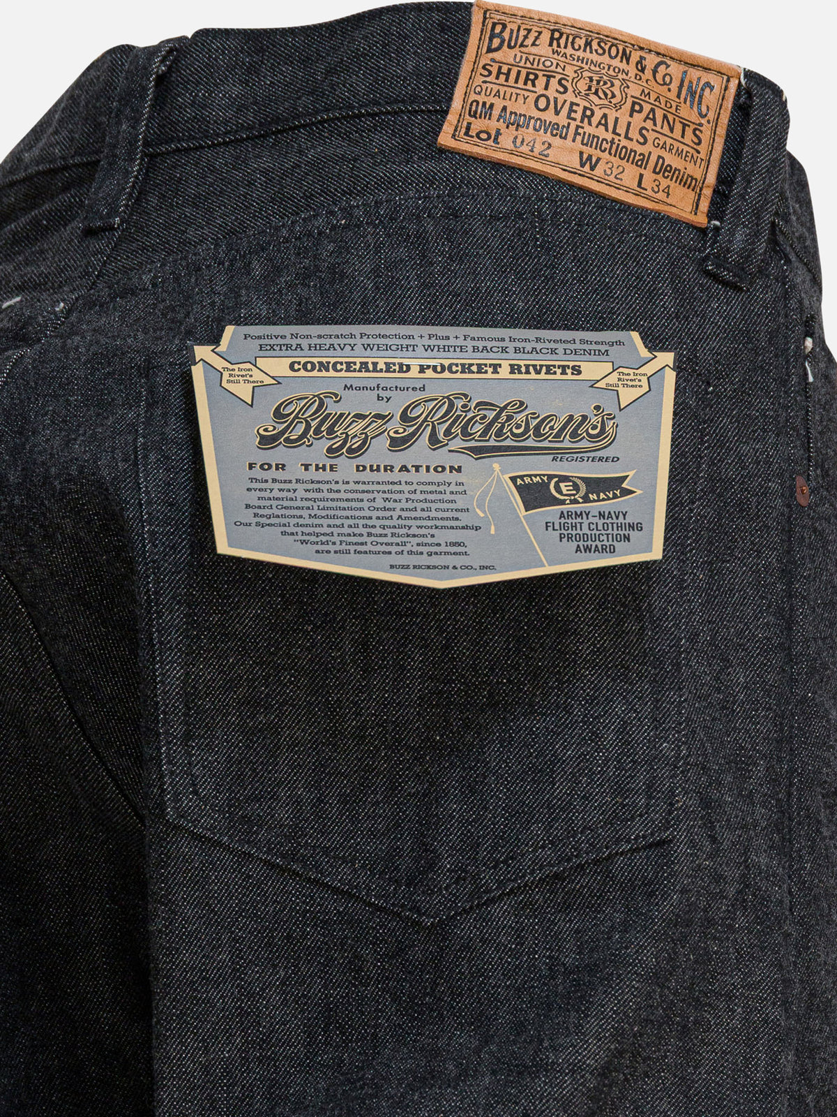 Buzz Rickson's "MA-1" Jeans Black