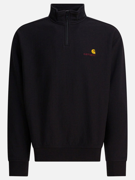 Felpe con mezza zip Logo  Nero - Carhartt WIP Uomo | VIETTI Online Store 

