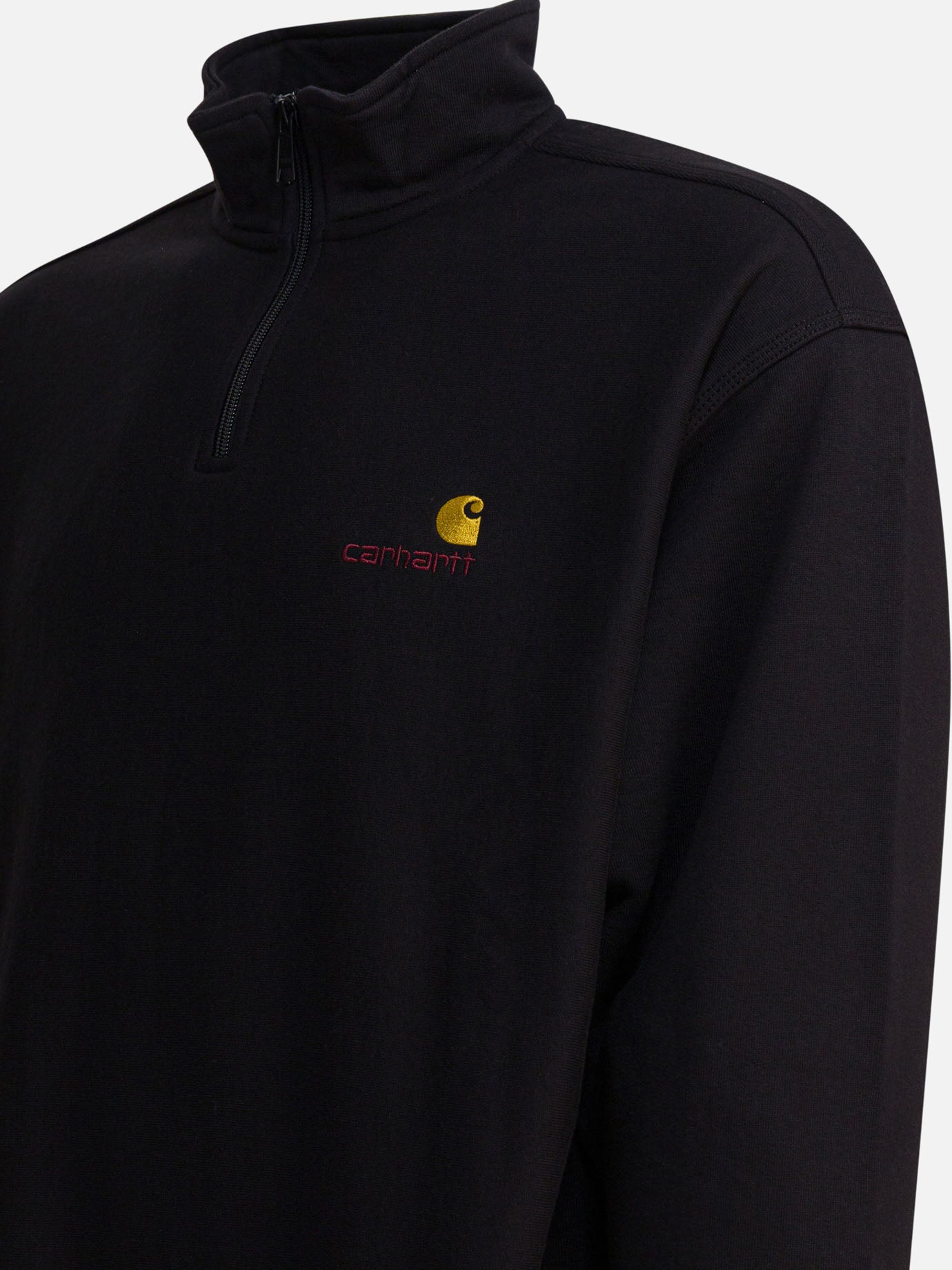 Felpe con mezza zip Logo  Nero - Carhartt WIP Uomo | PDP | VIETTI Online Store | thumbnail_4