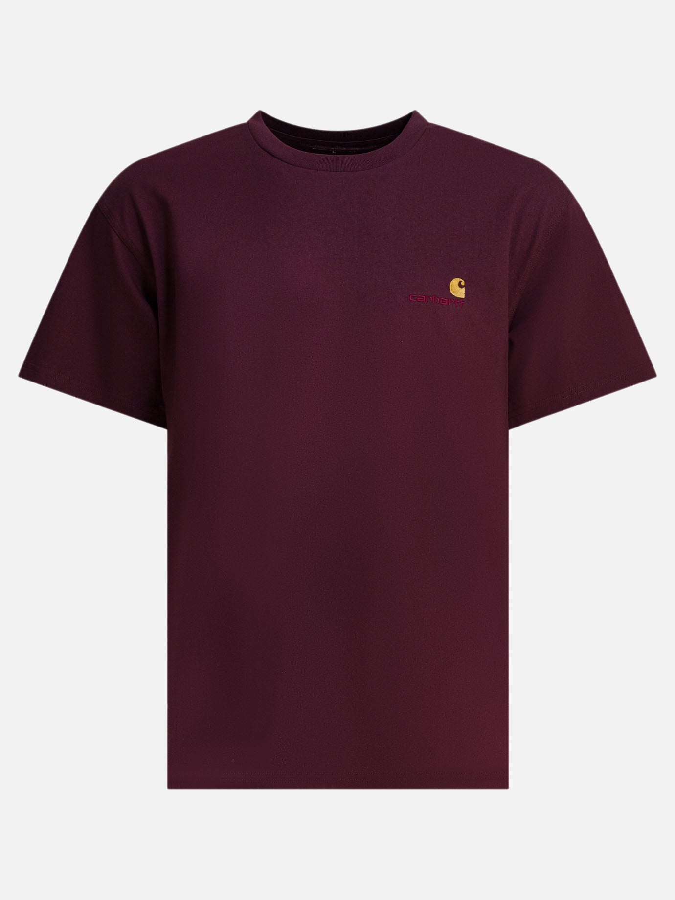 Crewneck t-shirts Logo  Bordeaux - Carhartt WIP Men | PDP | VIETTI Online Store | thumbnail