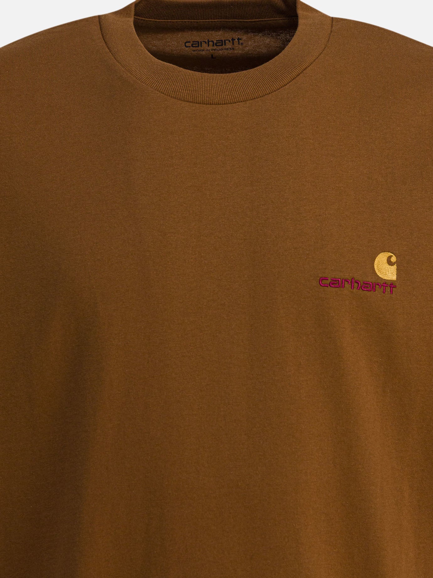 Crewneck t-shirts Logo  Brown - Carhartt WIP Men | PDP | VIETTI Online Store | thumbnail_3