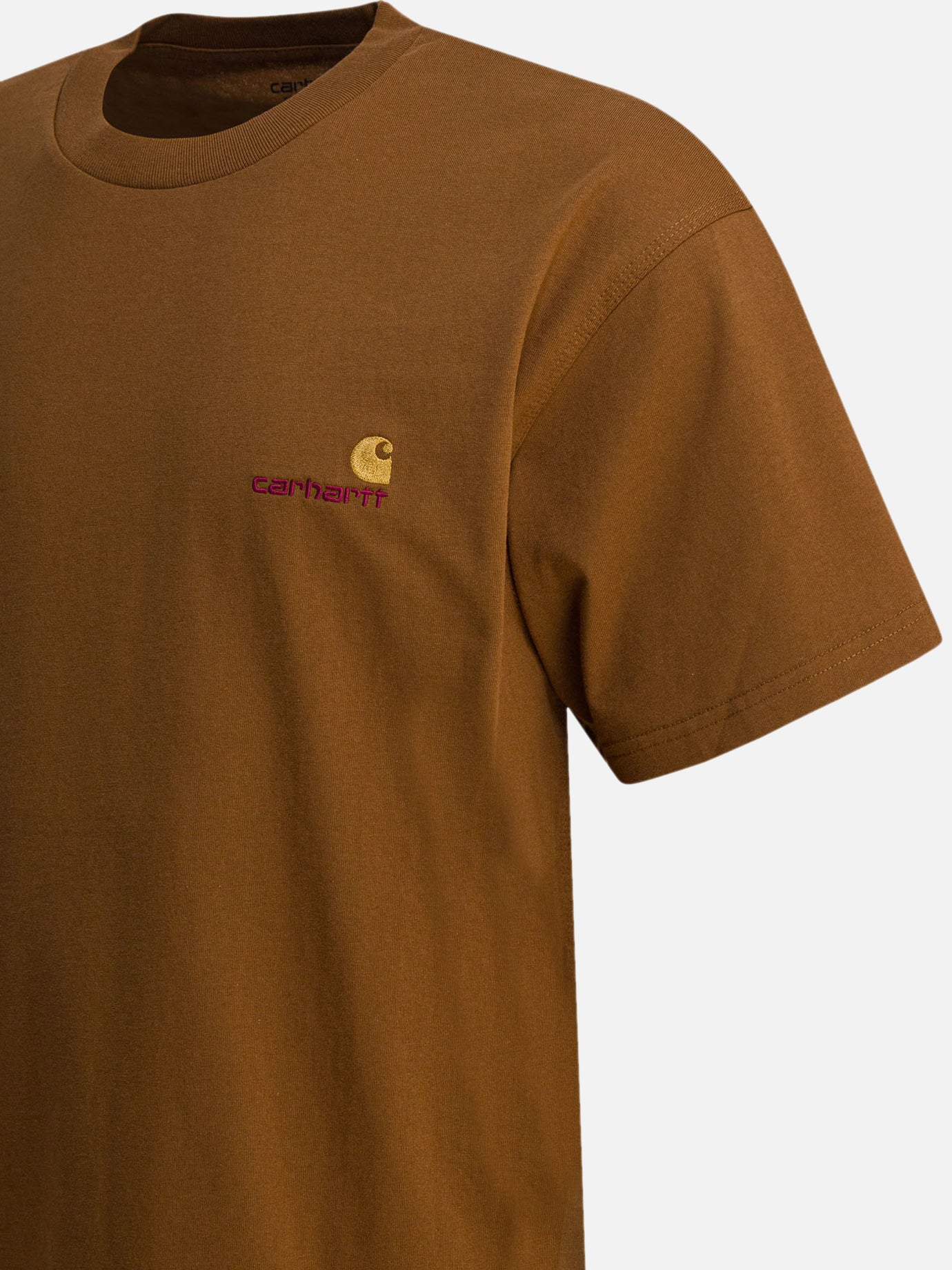 Crewneck t-shirts Logo  Brown - Carhartt WIP Men | PDP | VIETTI Online Store | Zoom-Modal_4
