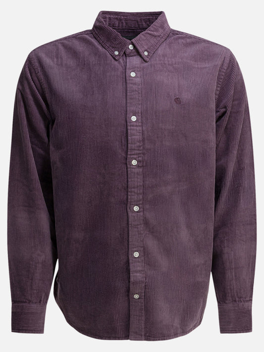 Camicie casual Solid colour  Viola - Carhartt WIP Uomo | VIETTI Online Store 
