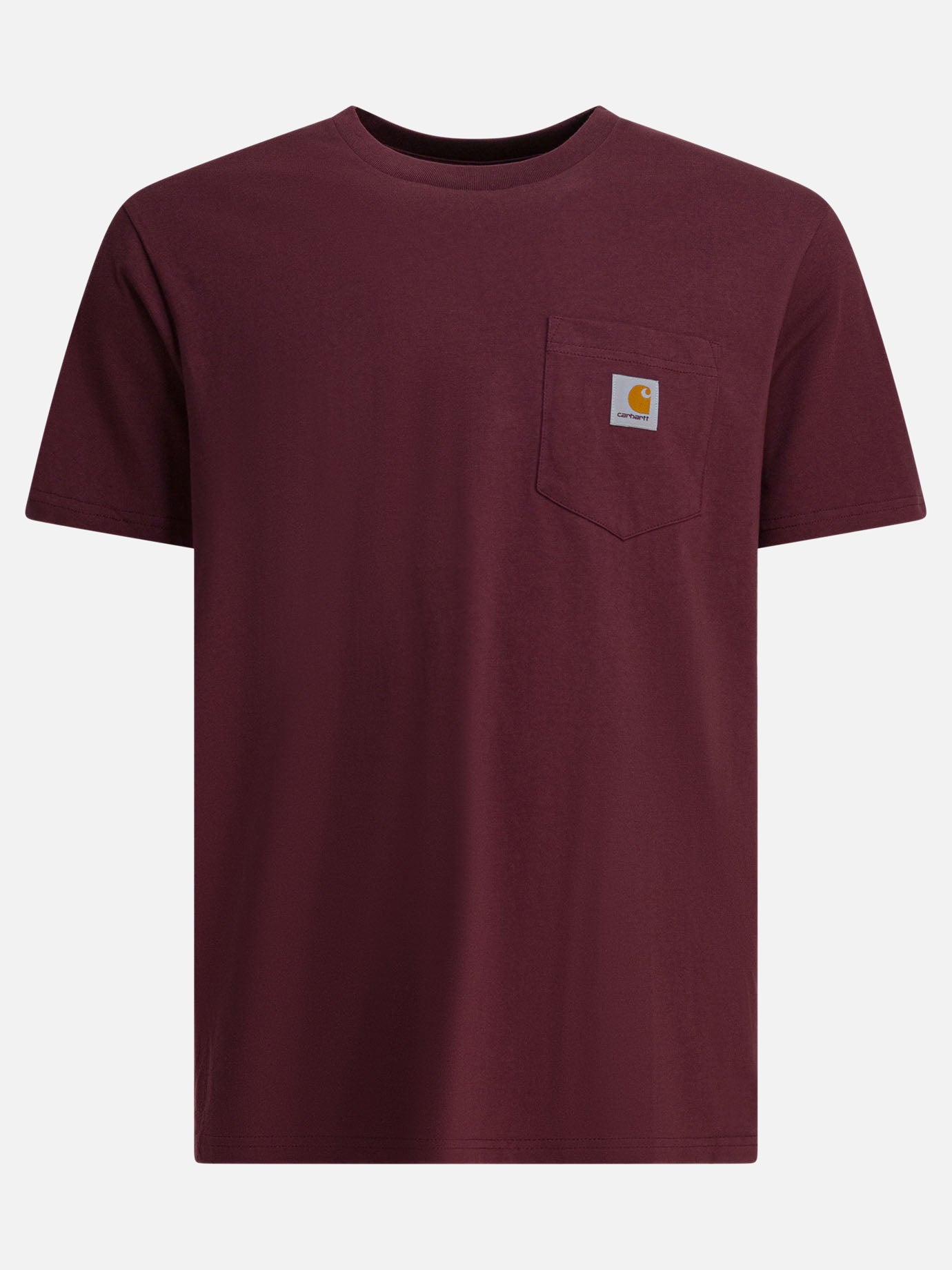 Crewneck t-shirts Logo  Bordeaux - Carhartt WIP Men | PDP | VIETTI Online Store | Zoom-Modal
