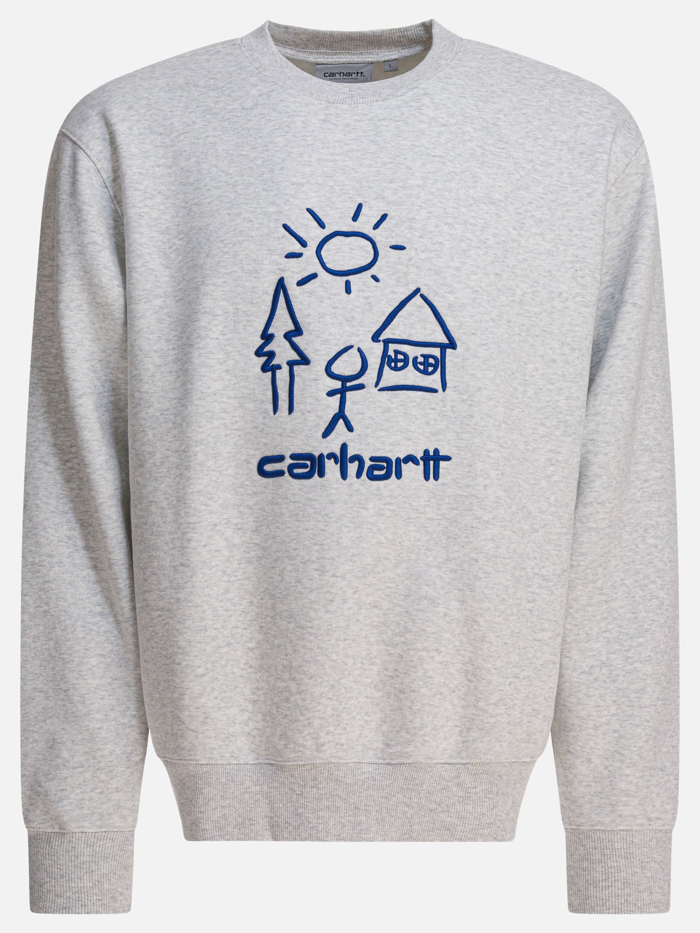Felpe girocollo Logo  Grigio - Carhartt WIP Uomo | PDP | VIETTI Online Store | thumbnail