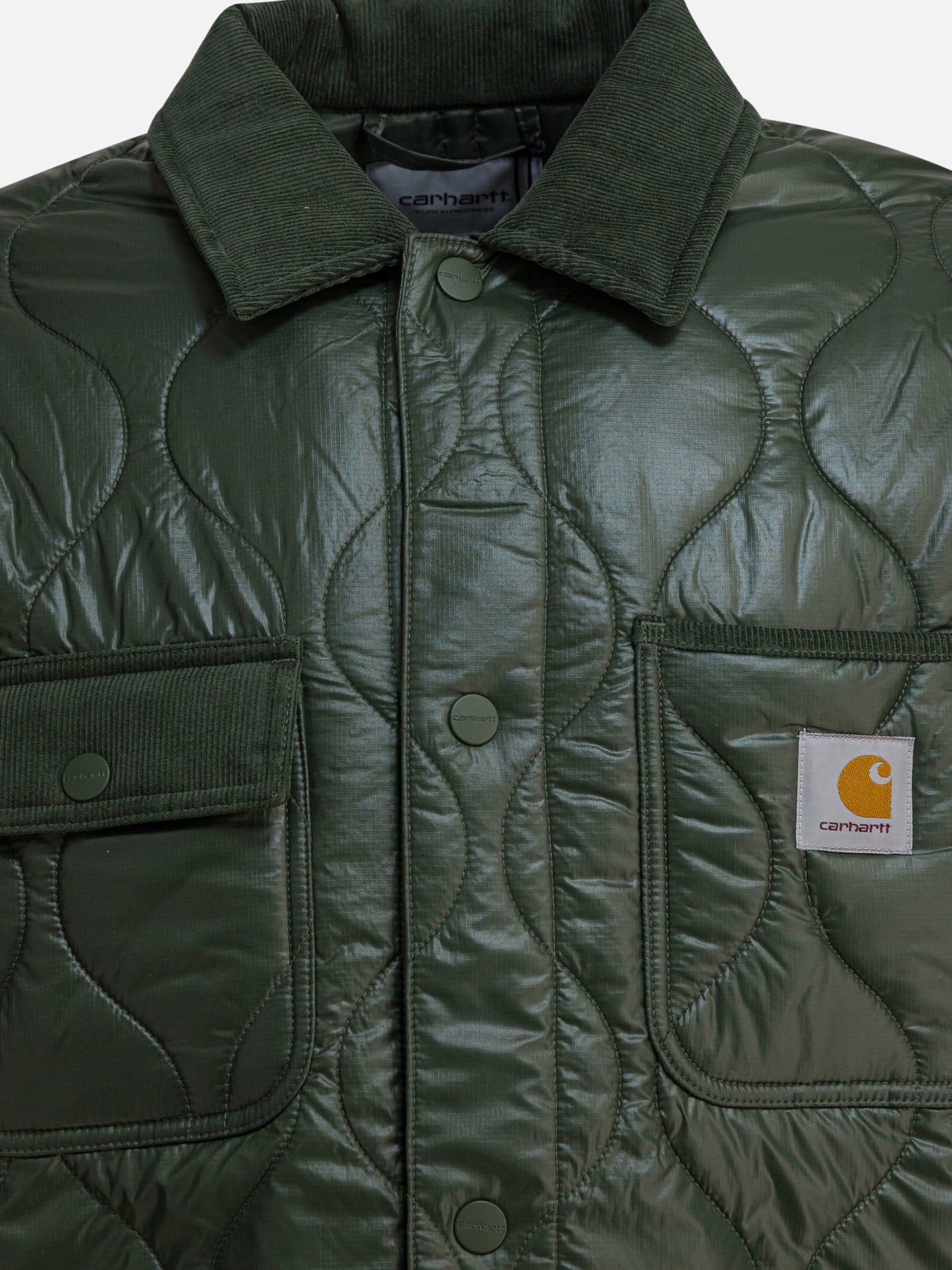 Giacche leggere & Trapuntate Logo  Verde - Carhartt WIP Uomo | PDP | VIETTI Online Store | Zoom-Modal_3
