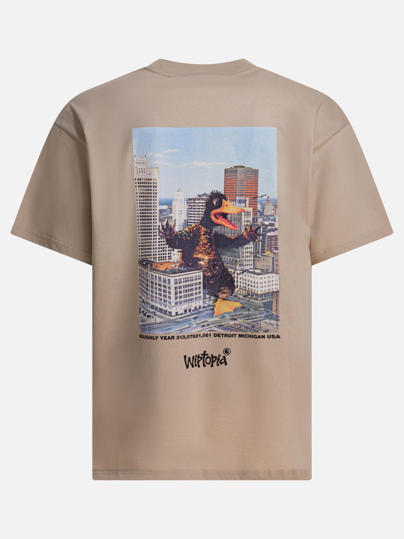 T-shirt girocollo Logo  Beige - Carhartt WIP Uomo | PDP | VIETTI Online Store | Zoom-Modal_2
