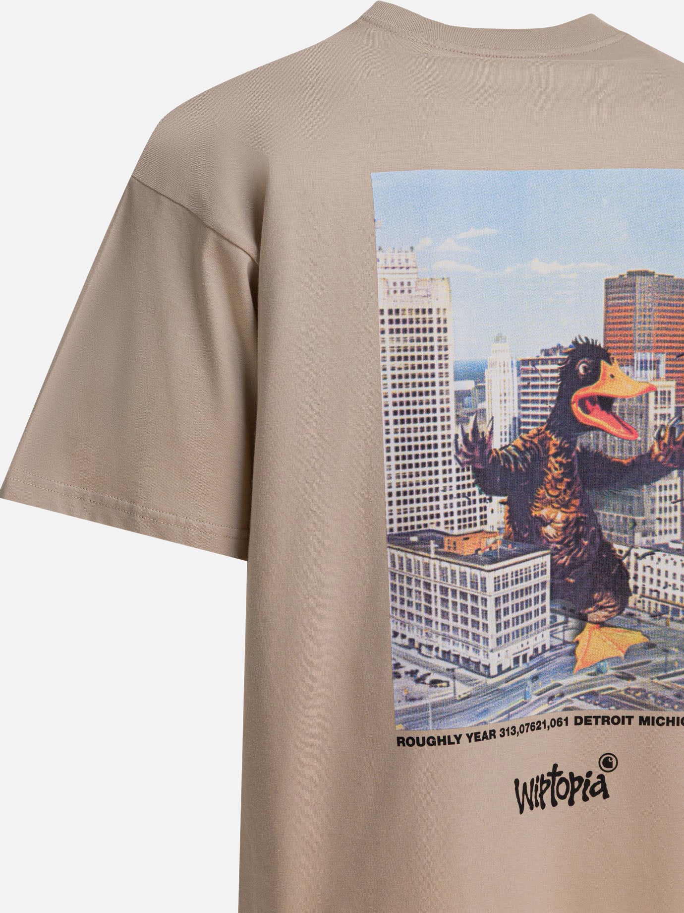 T-shirt girocollo Logo  Beige - Carhartt WIP Uomo | PDP | VIETTI Online Store | thumbnail_4