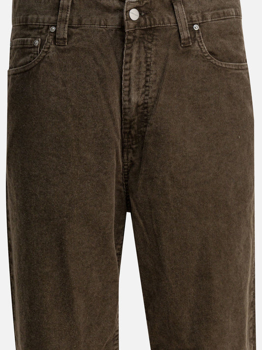 Carhartt WIP "Aaron" velvet pants Brown

