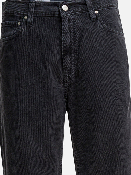 Carhartt WIP "Aaron" velvet pants Black

