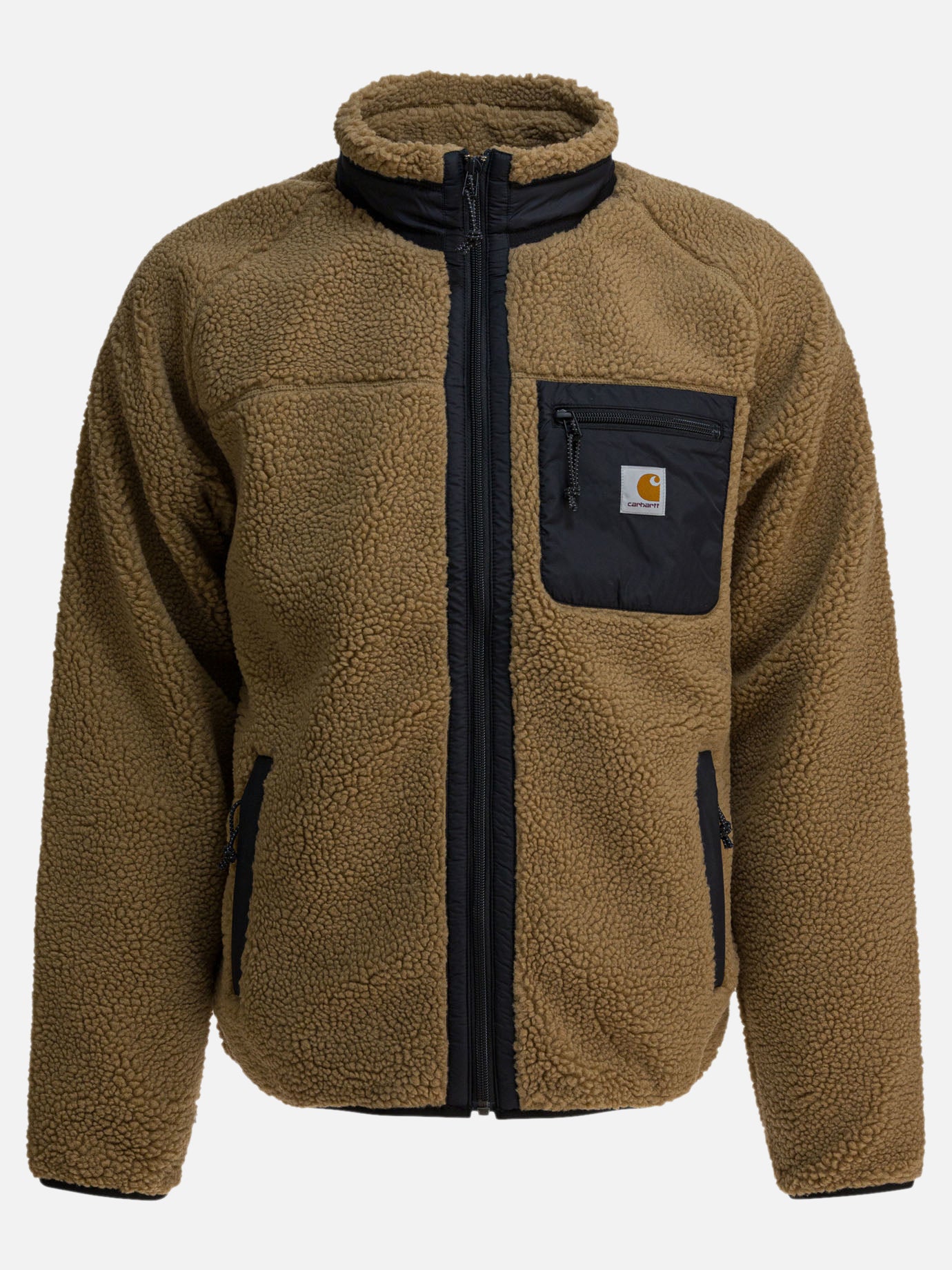 Giacche in pile Logo  Marrone - Carhartt WIP Uomo | PDP | VIETTI Online Store | Zoom-Modal
