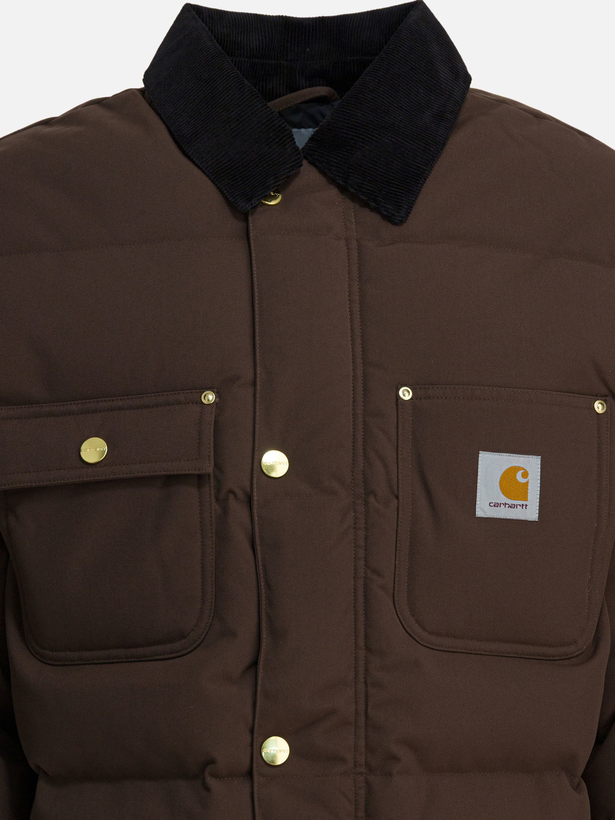 Carhartt WIP Nylon "Rayler" down jacket Brown