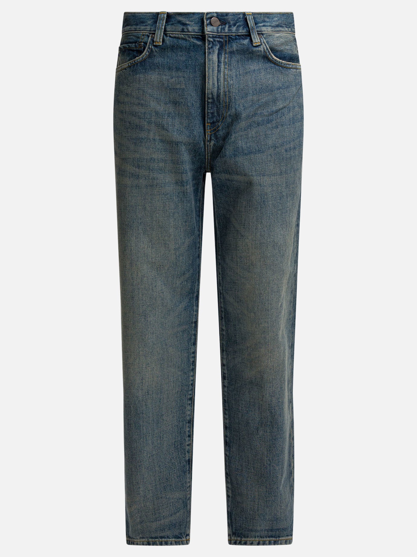 Jeans a gamba larga Solid colour  Blu - Carhartt WIP Uomo | PDP | VIETTI Online Store | Zoom-Modal
