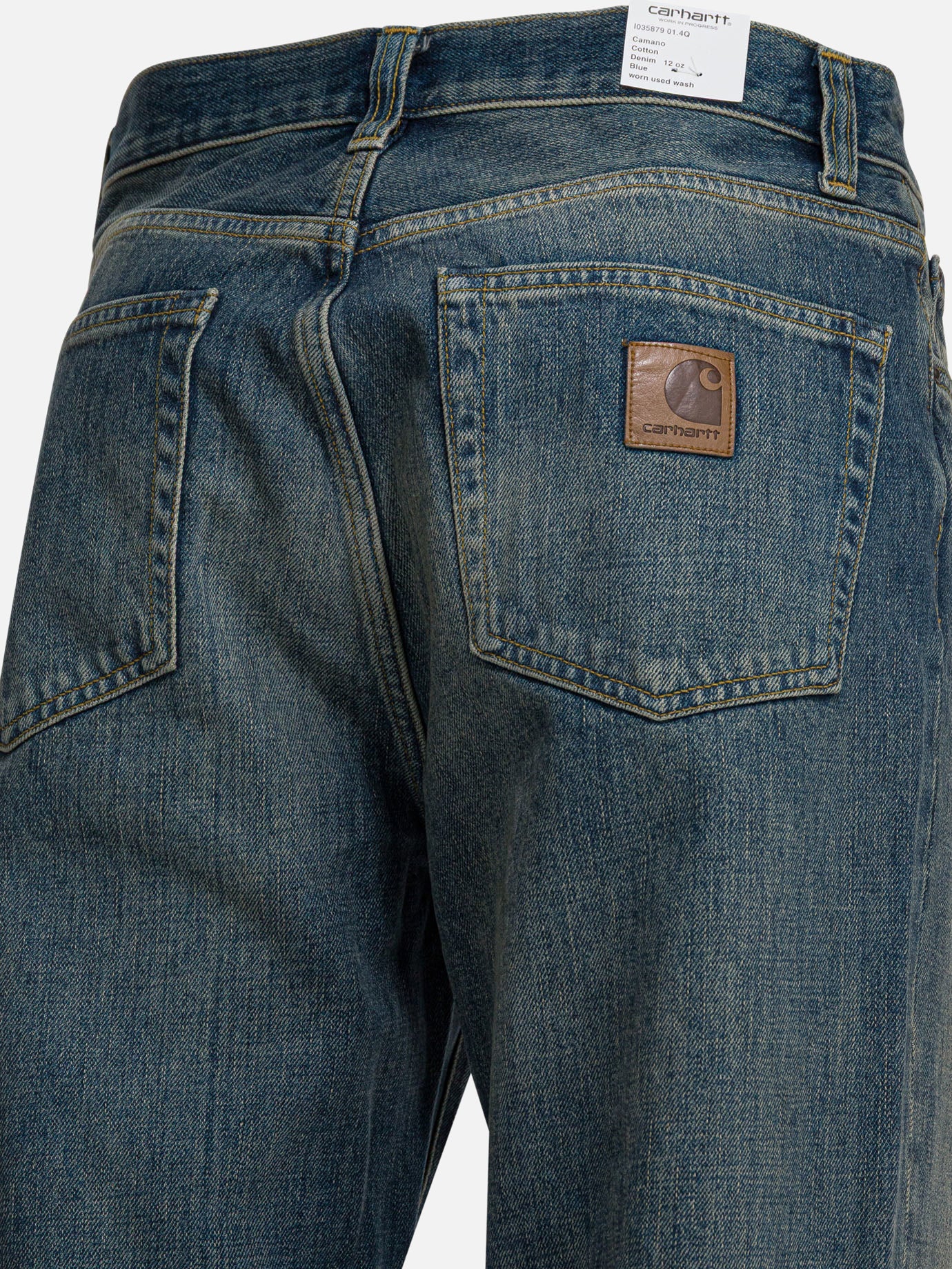 Jeans a gamba larga Solid colour  Blu - Carhartt WIP Uomo | PDP | VIETTI Online Store | thumbnail_4