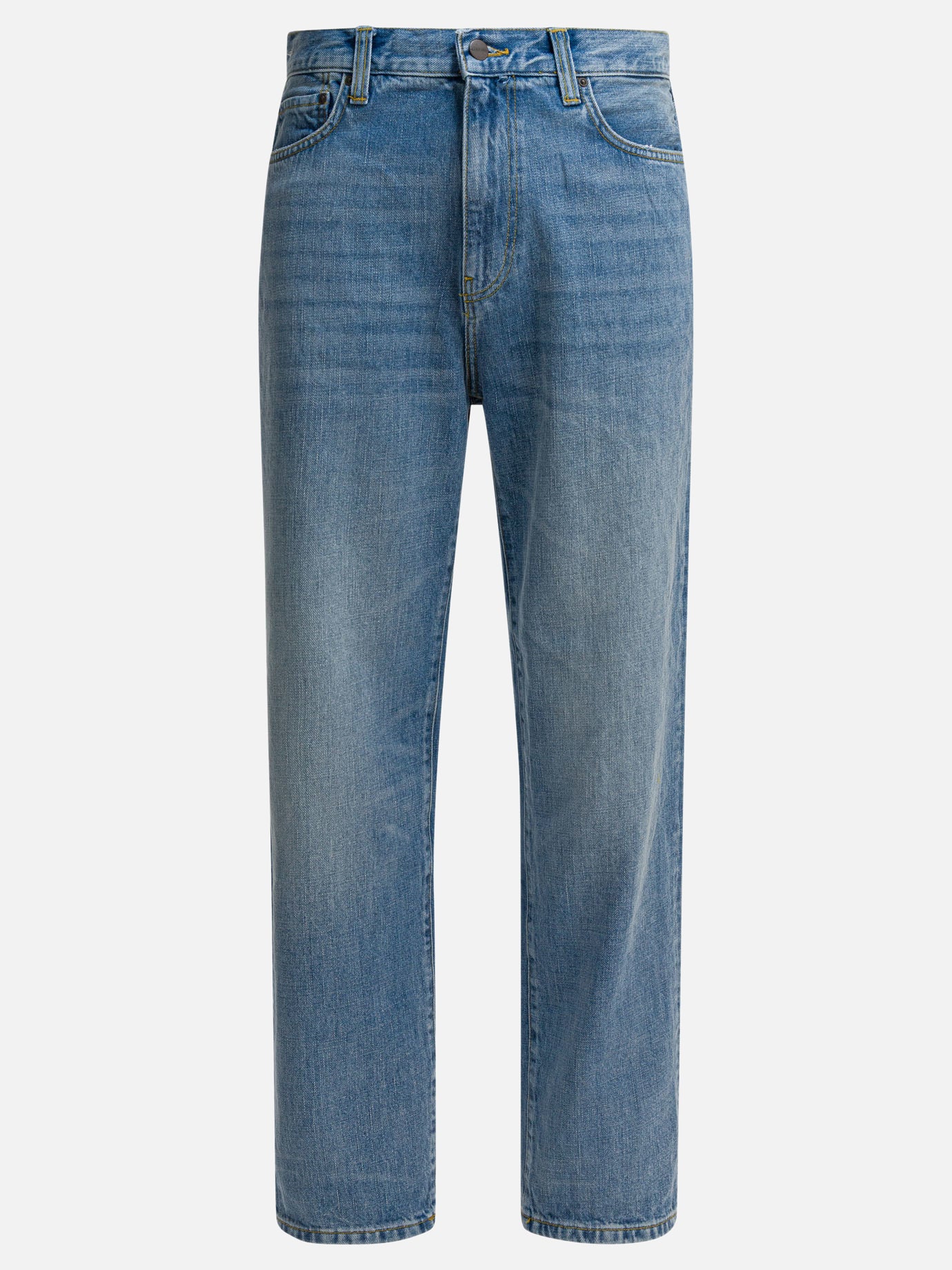 Jeans a gamba larga Solid colour  Blu - Carhartt WIP Uomo | PDP | VIETTI Online Store | Zoom-Modal
