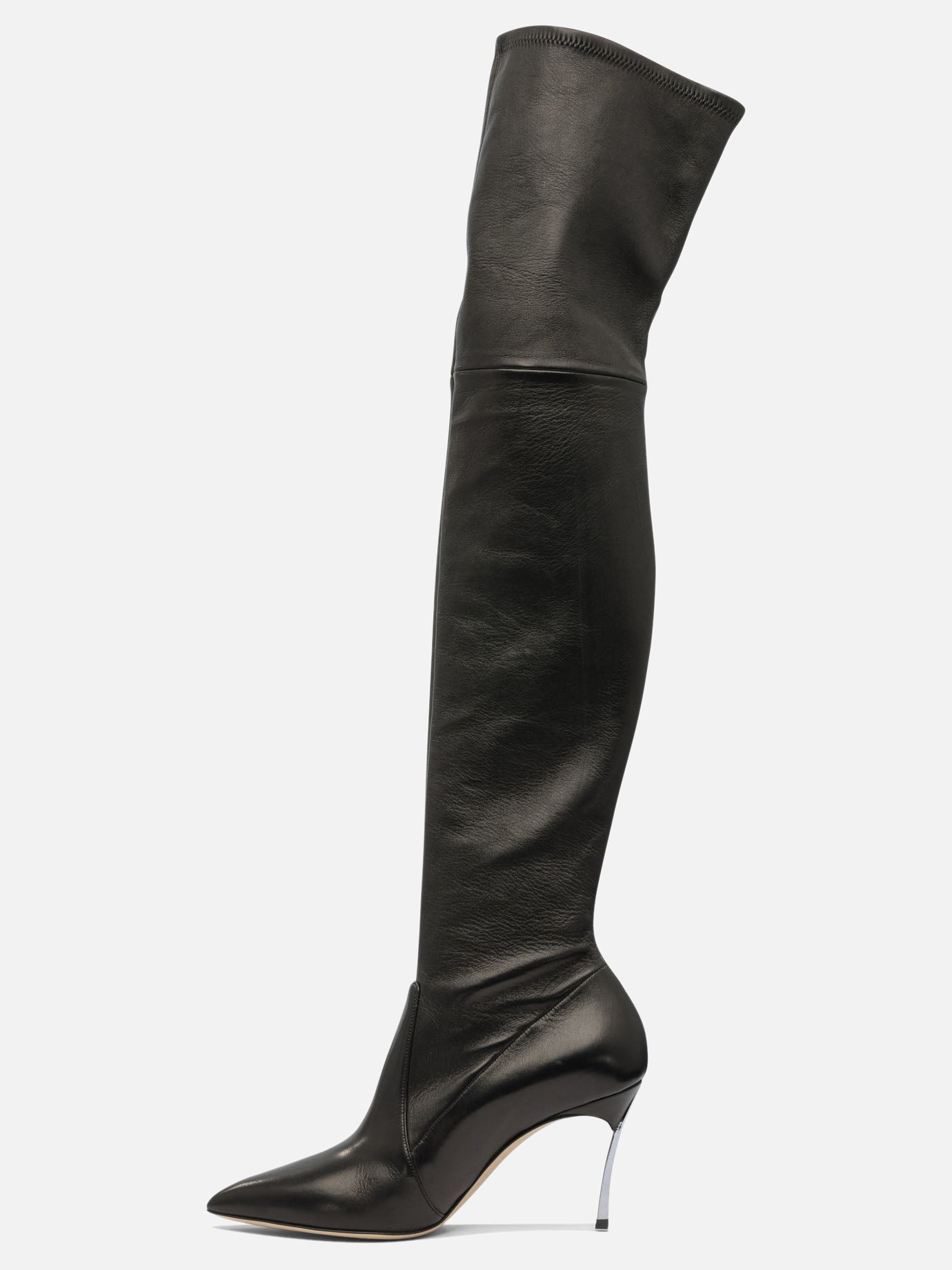 Sopra al ginocchio 100% leather - 100% leather  Nero - Casadei Donna | PDP | VIETTI Online Store | Zoom-Modal_3
