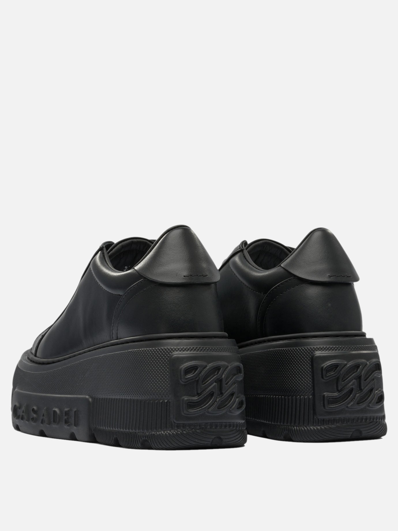 Sneaker basse 100% leather - 100% rubber  Nero - Casadei Donna | PDP | VIETTI Online Store | thumbnail_4