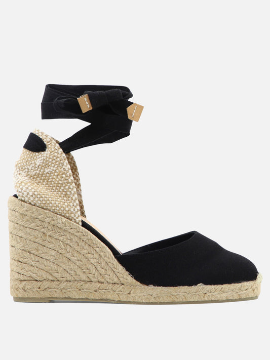 Espadrilles alte 100% organic cotton - 100% rubber  Nero - Castañer Donna | PLP | VIETTI Online Store 
