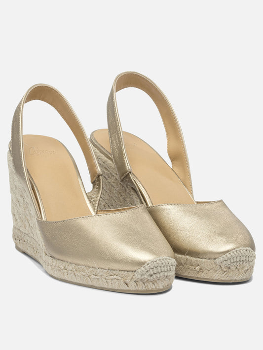 Espadrilles alte 100% leather - 100% rubber  Oro - Castañer Donna | PLP | VIETTI Online Store | 2
