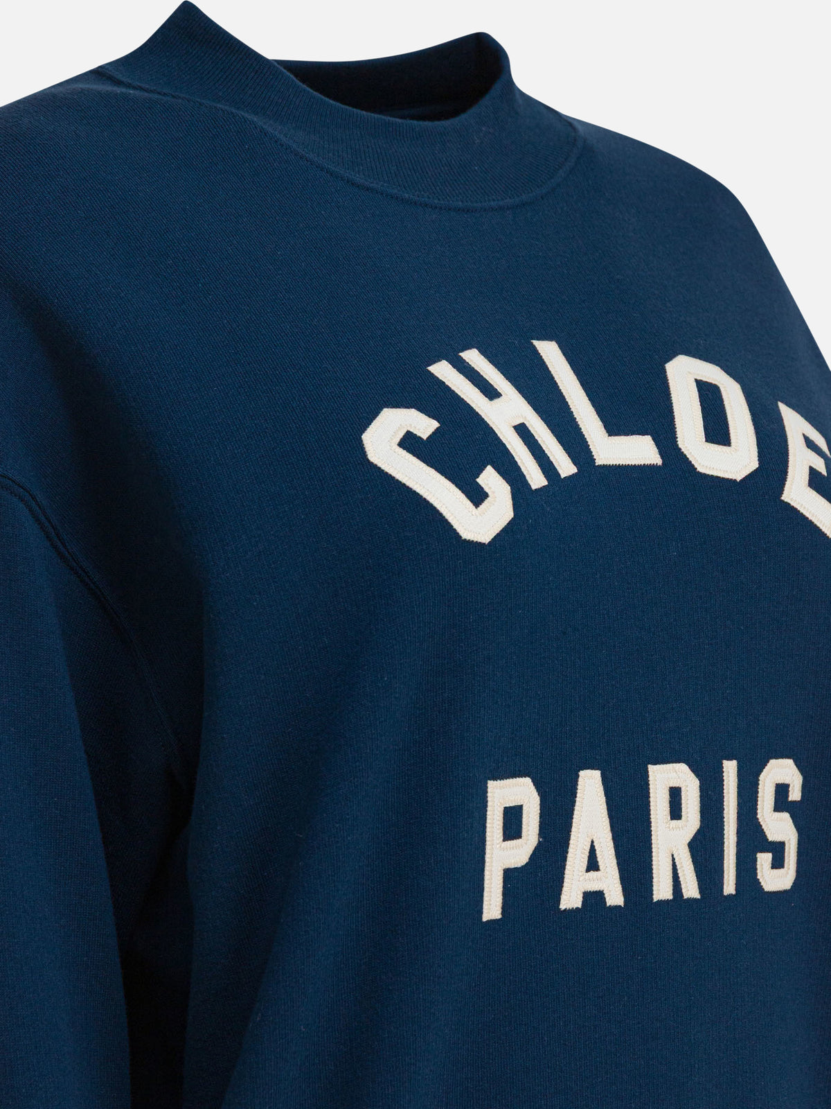 Chloé Sweatshirt with logo Blue - VIETTI