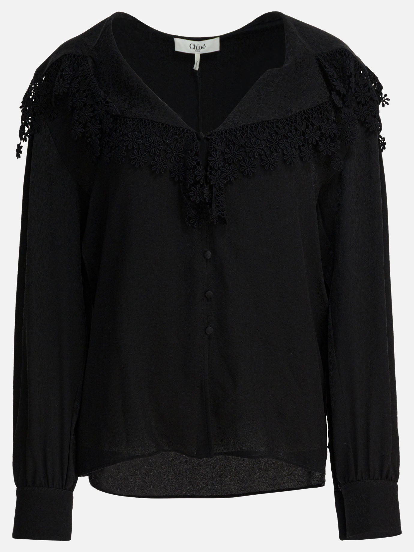 Camicie casual Solid colour  Nero - Chloé Donna | PDP | VIETTI Online Store | Zoom-Modal
